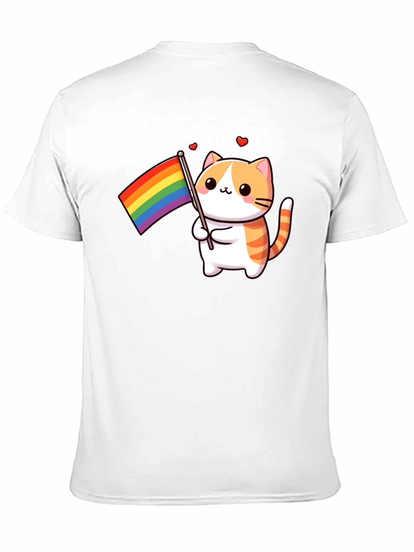Pride Cat T-Shirt - LGBTQ+ Support