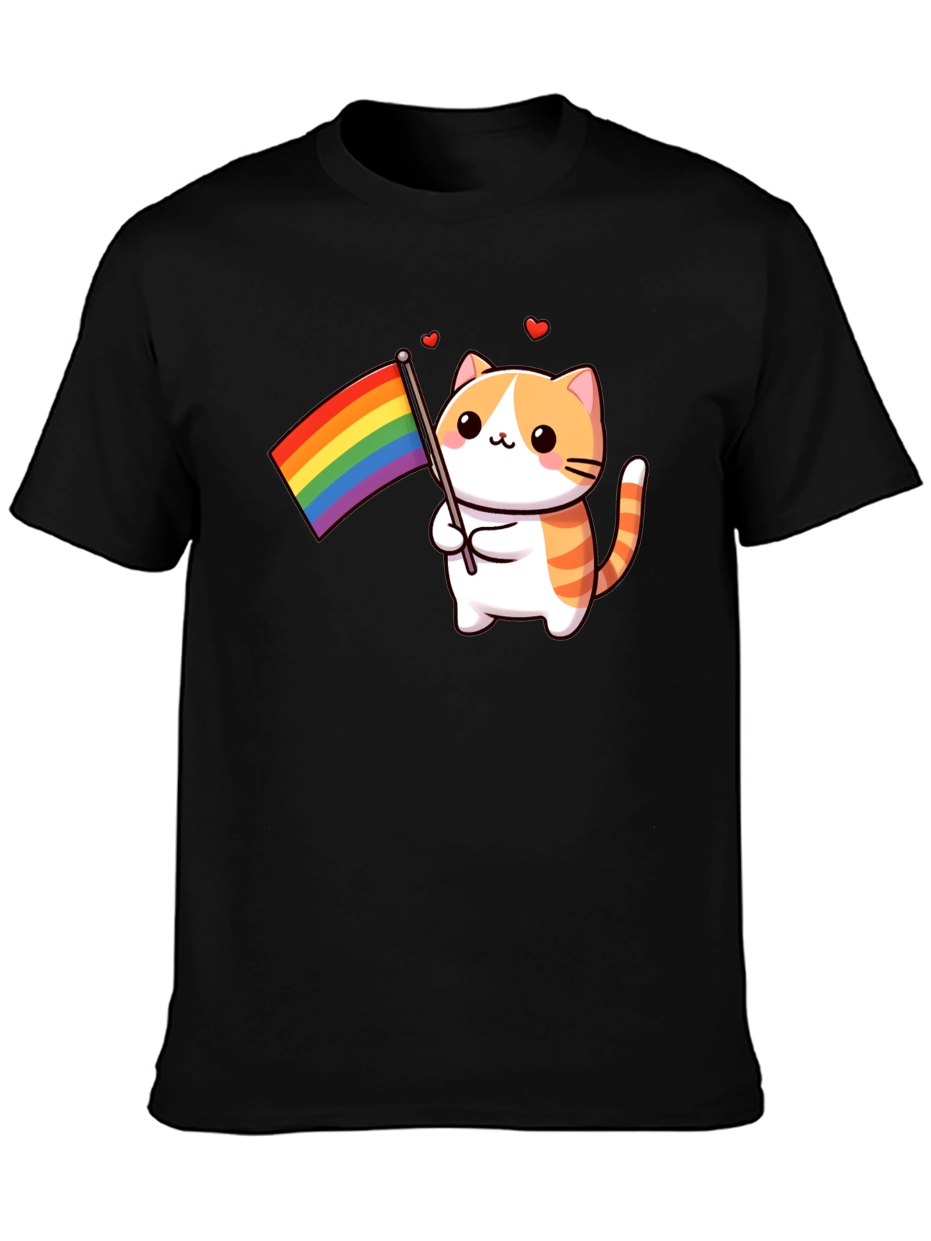 Pride Cat T-Shirt - LGBTQ+ Support