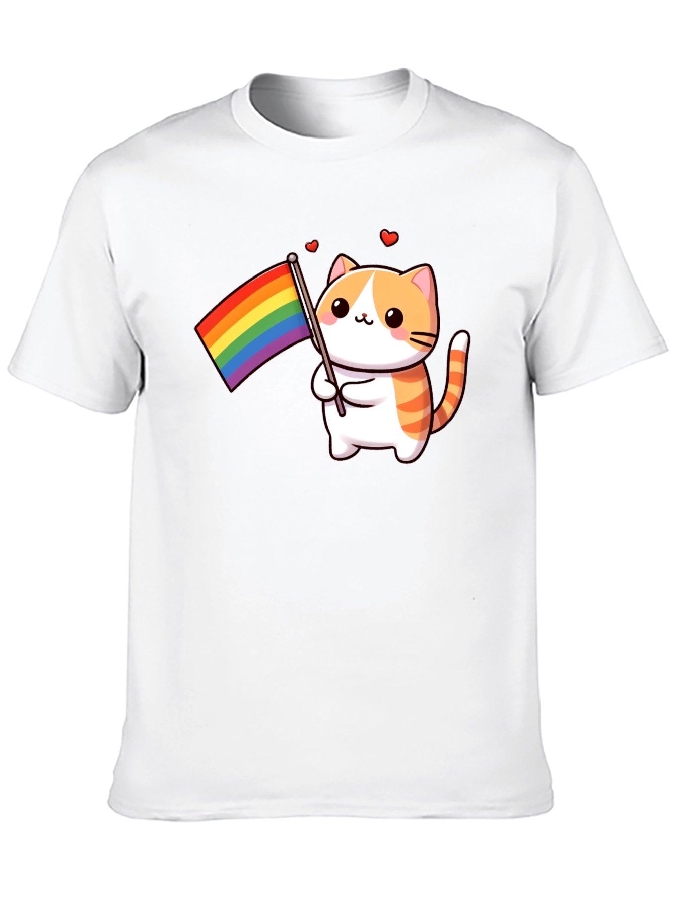 Pride Cat T-Shirt - LGBTQ+ Support