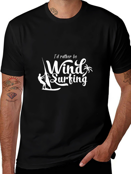 Wind Surfing T-Shirt -  Id Rather Be Windsurfing Tee