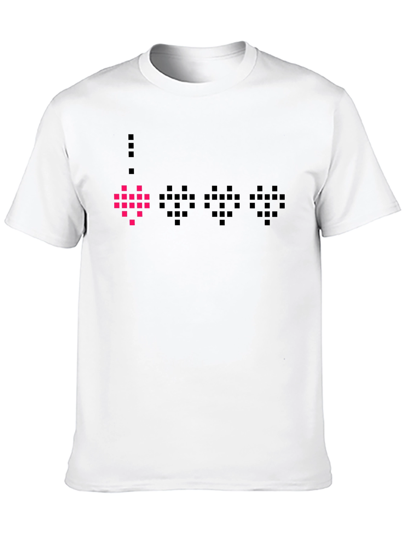 Pixel Heart Black T-Shirt - Gamer Style
