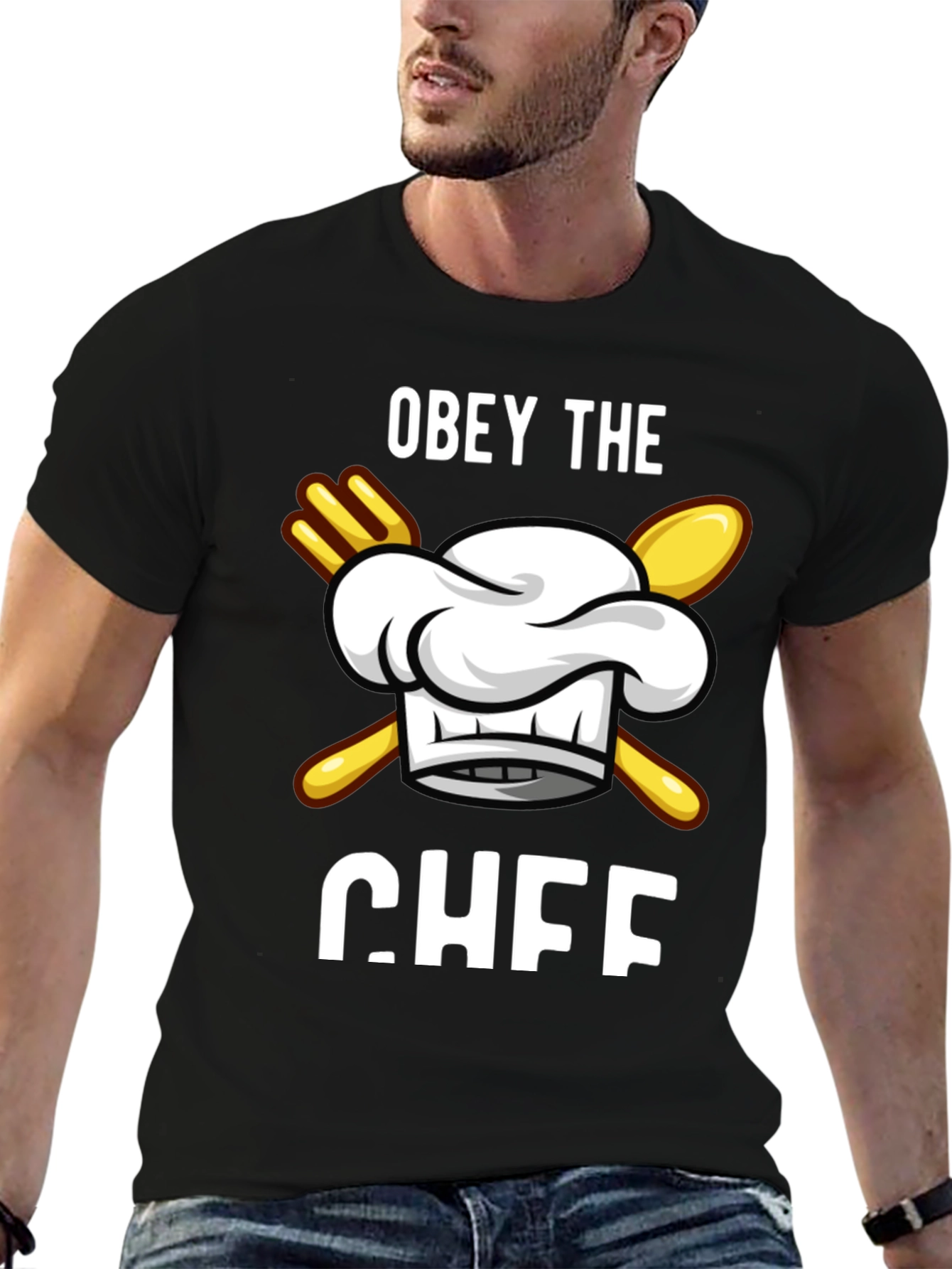 Obey the Chef T-Shirt Funny Cooking Apparel