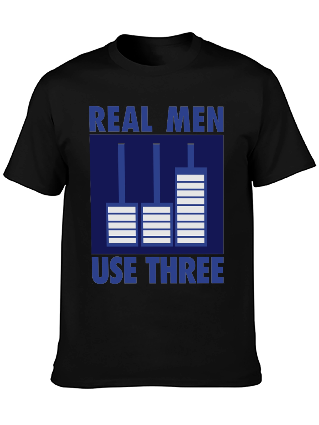 Real Men Use Three Pedals Graphic T-Shirt