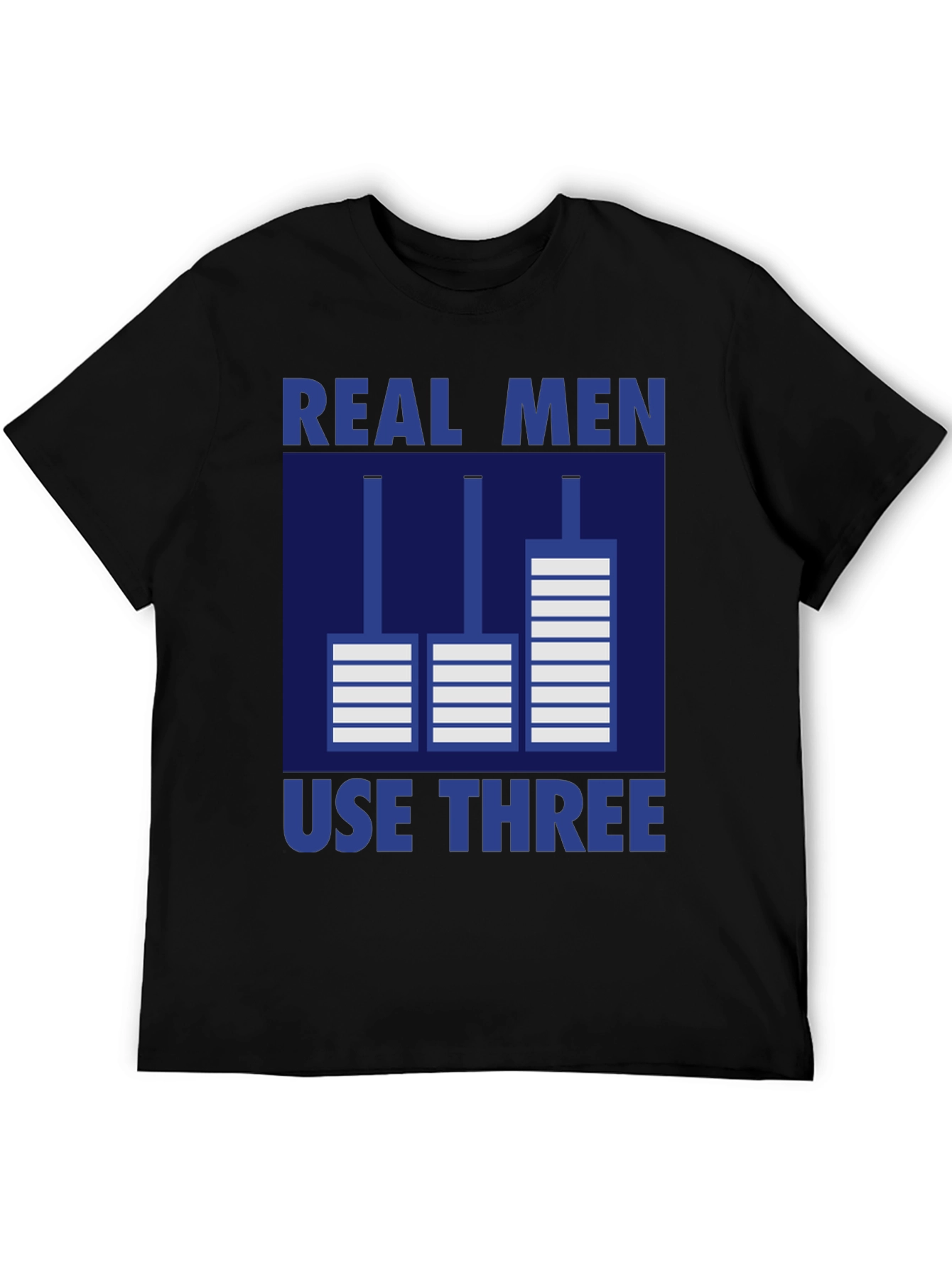 Real Men Use Three Pedals Graphic T-Shirt