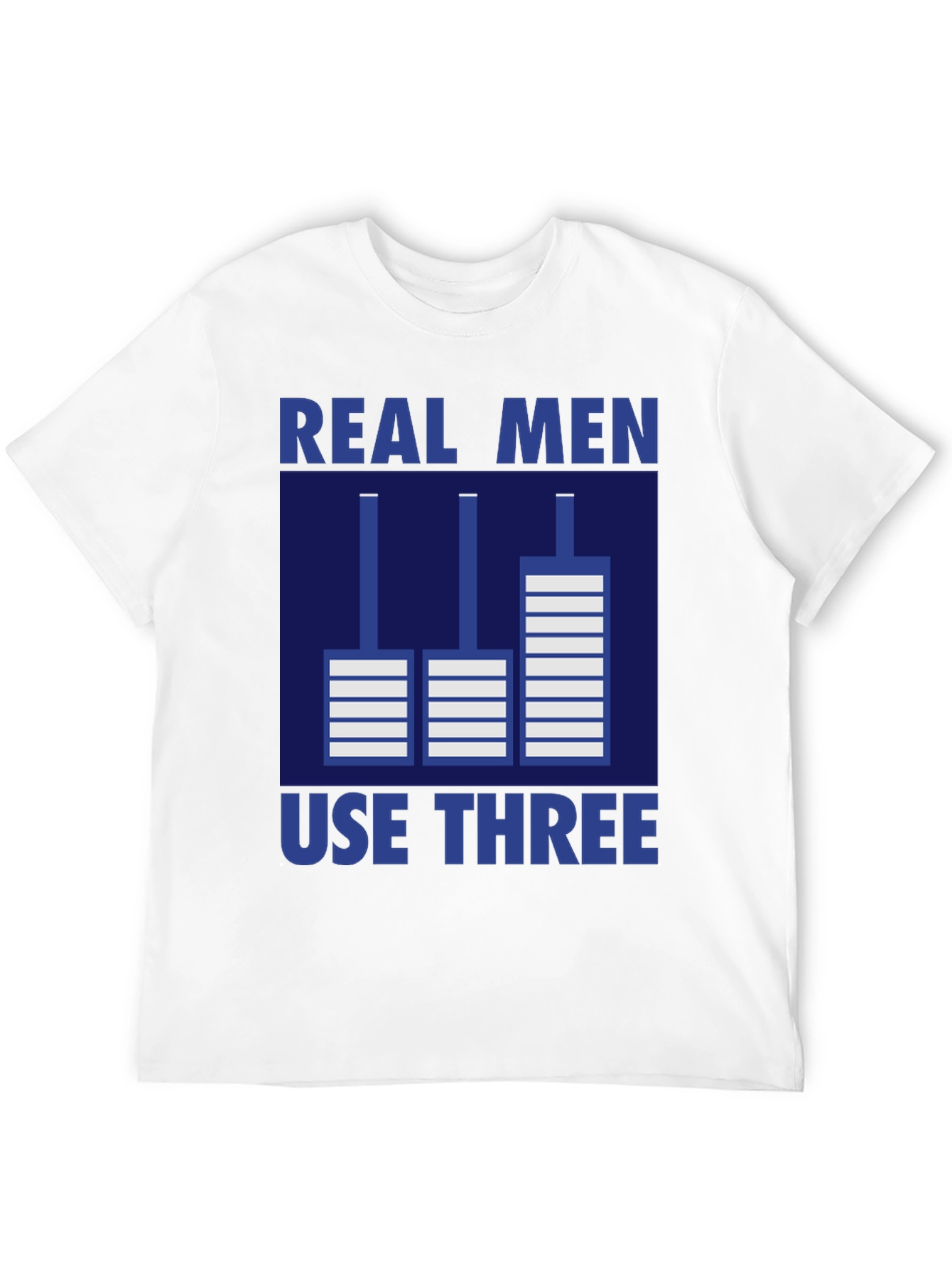 Real Men Use Three Pedals Graphic T-Shirt