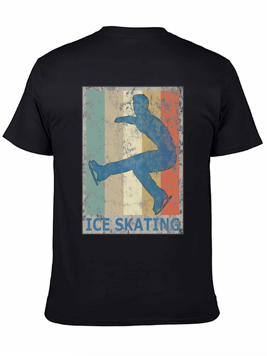 Retro Ice Skating T-Shirt - Vintage Style Skater Tee