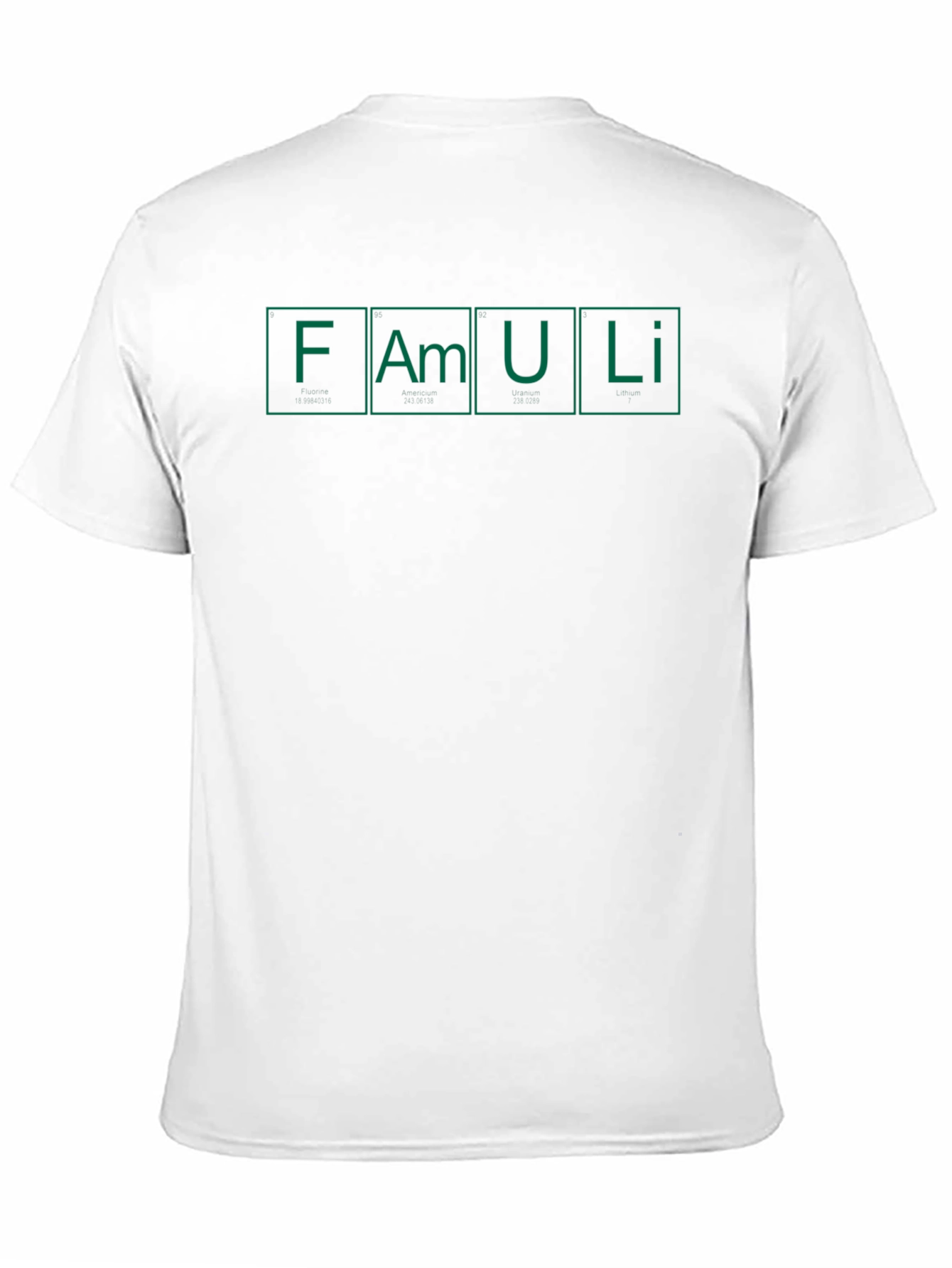 Periodic Table Inspired Famu Li T-Shirt