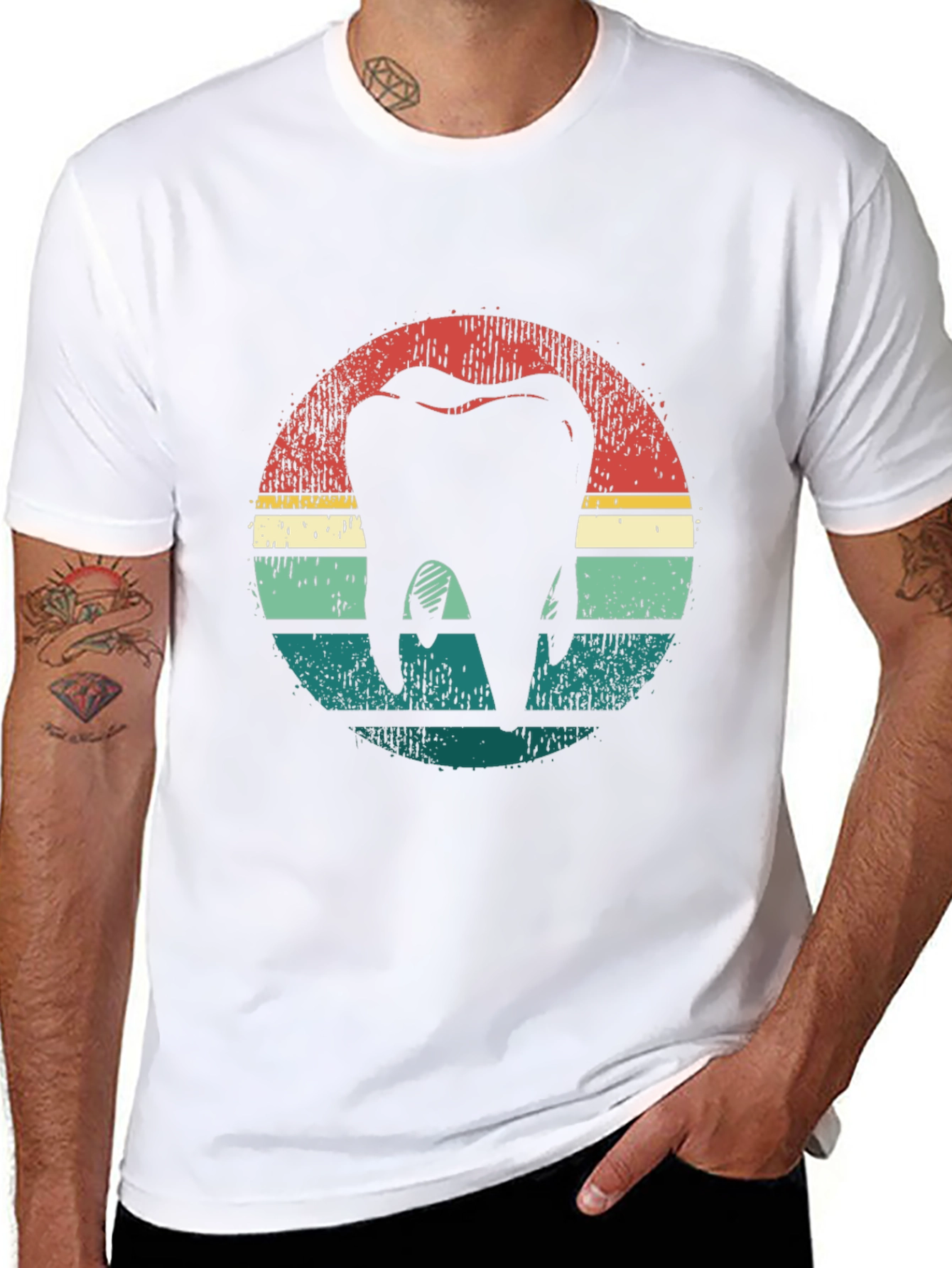 Retro Tooth Graphic Tee - Dentist Gift
