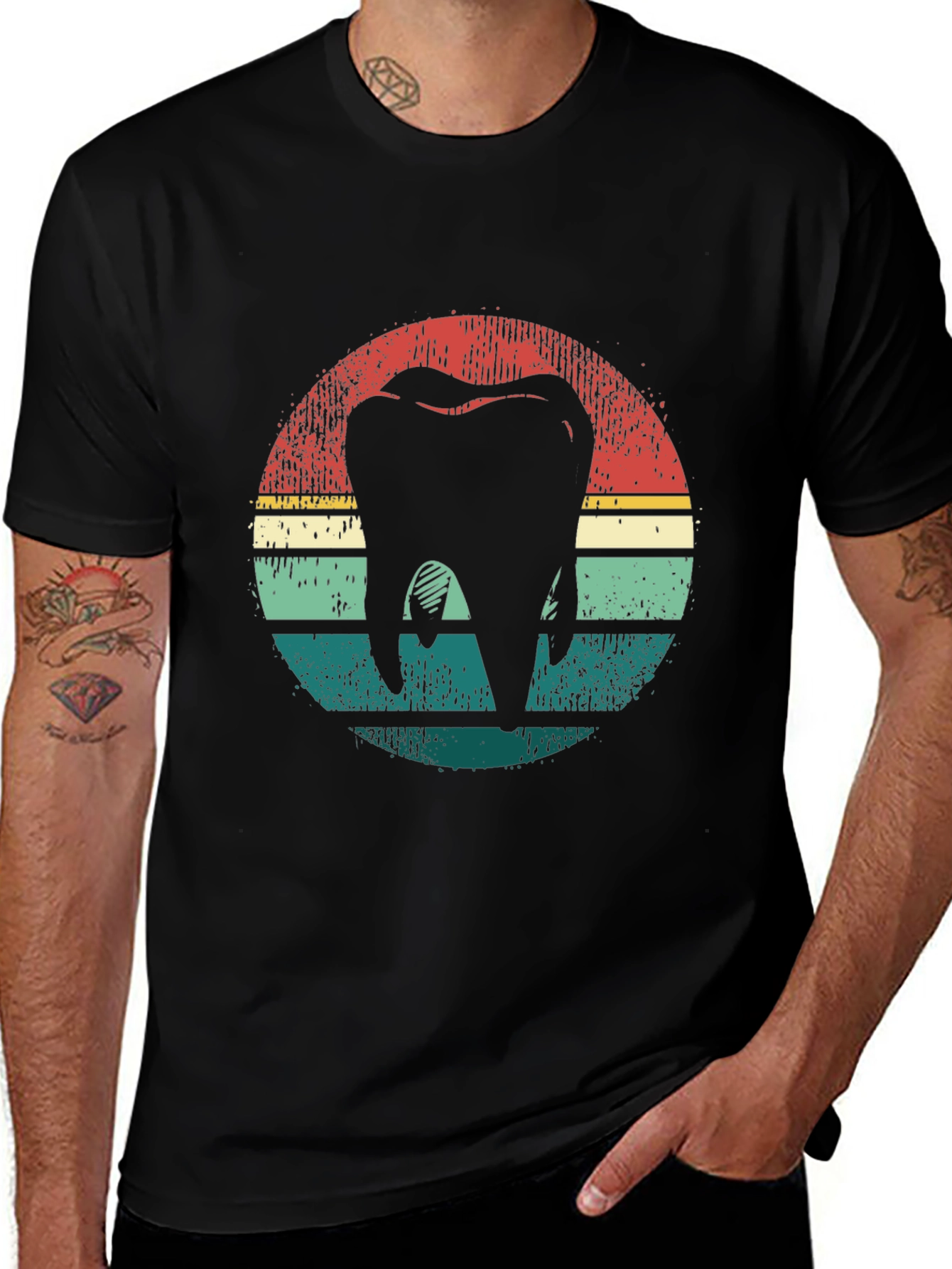 Retro Tooth Graphic Tee - Dentist Gift