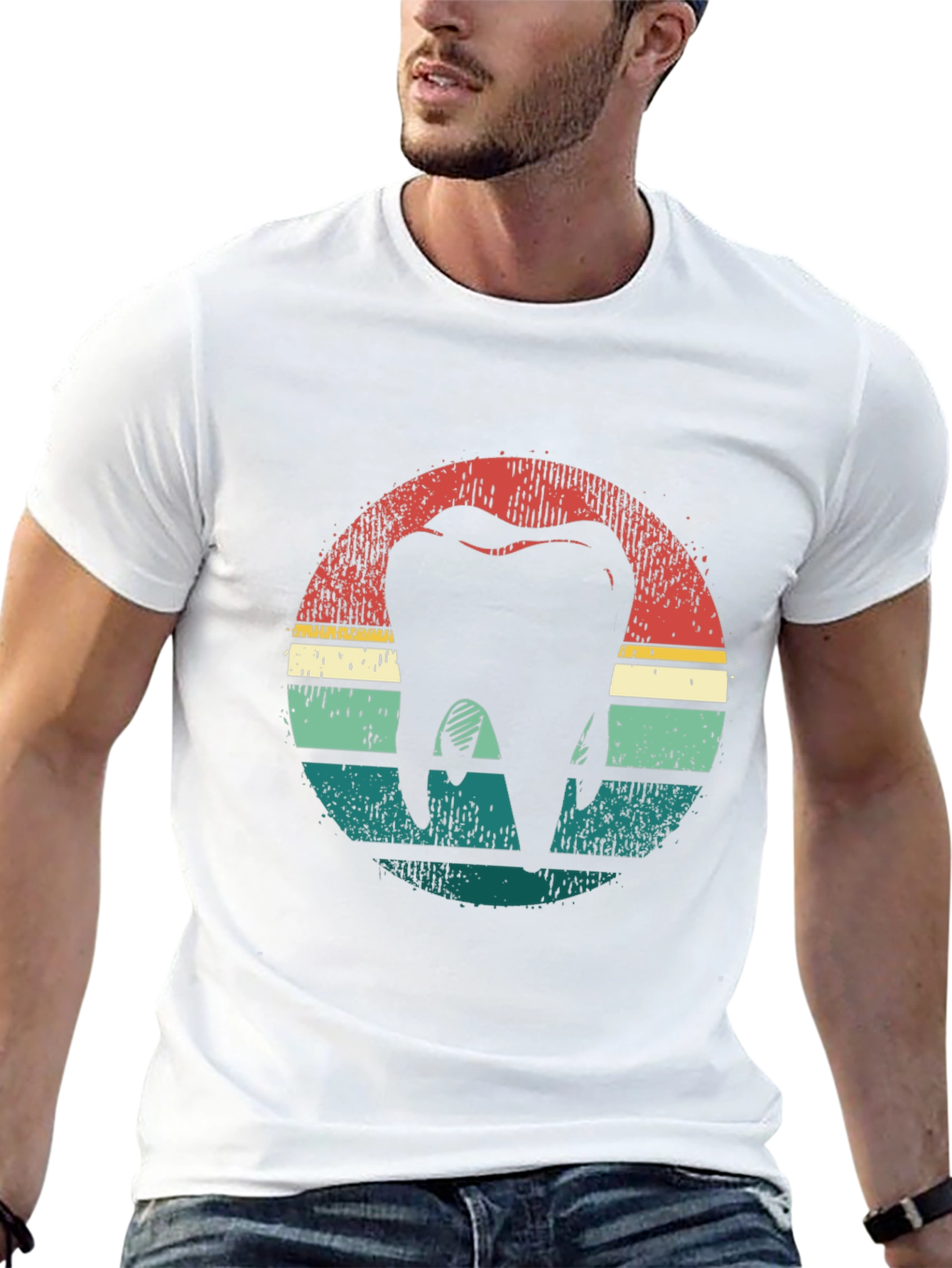 Retro Tooth Graphic Tee - Dentist Gift