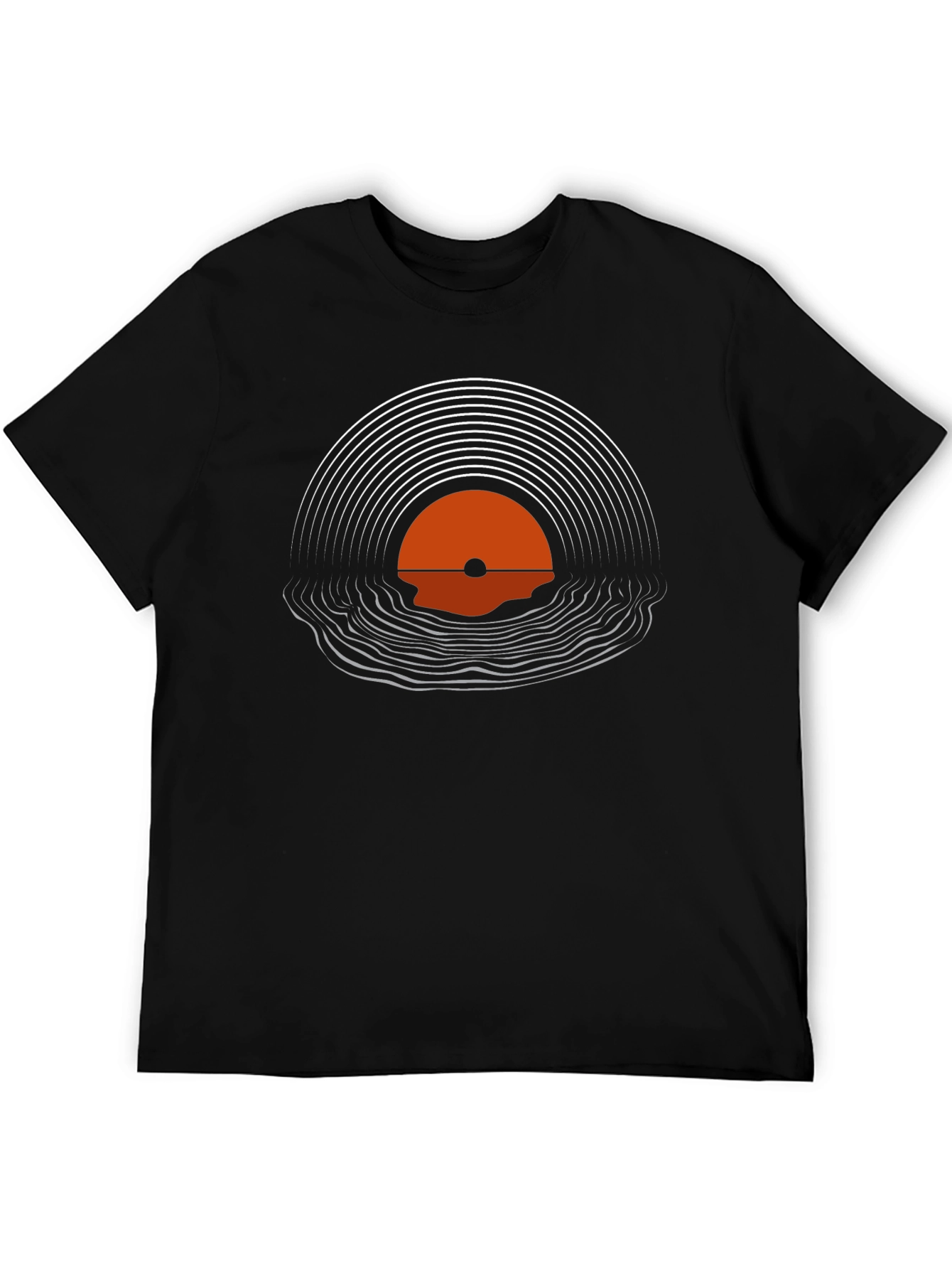 Retro Sunset Vinyl Record Graphic Tee