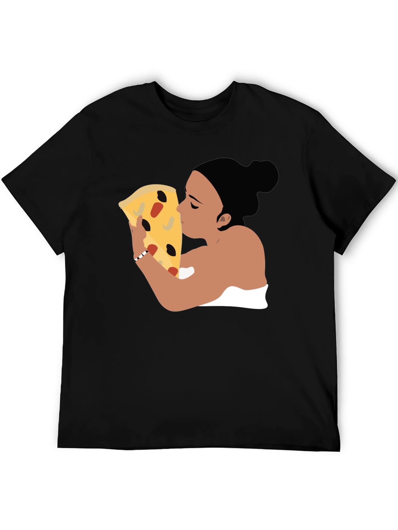 Pizza Lover Graphic Tee - Black