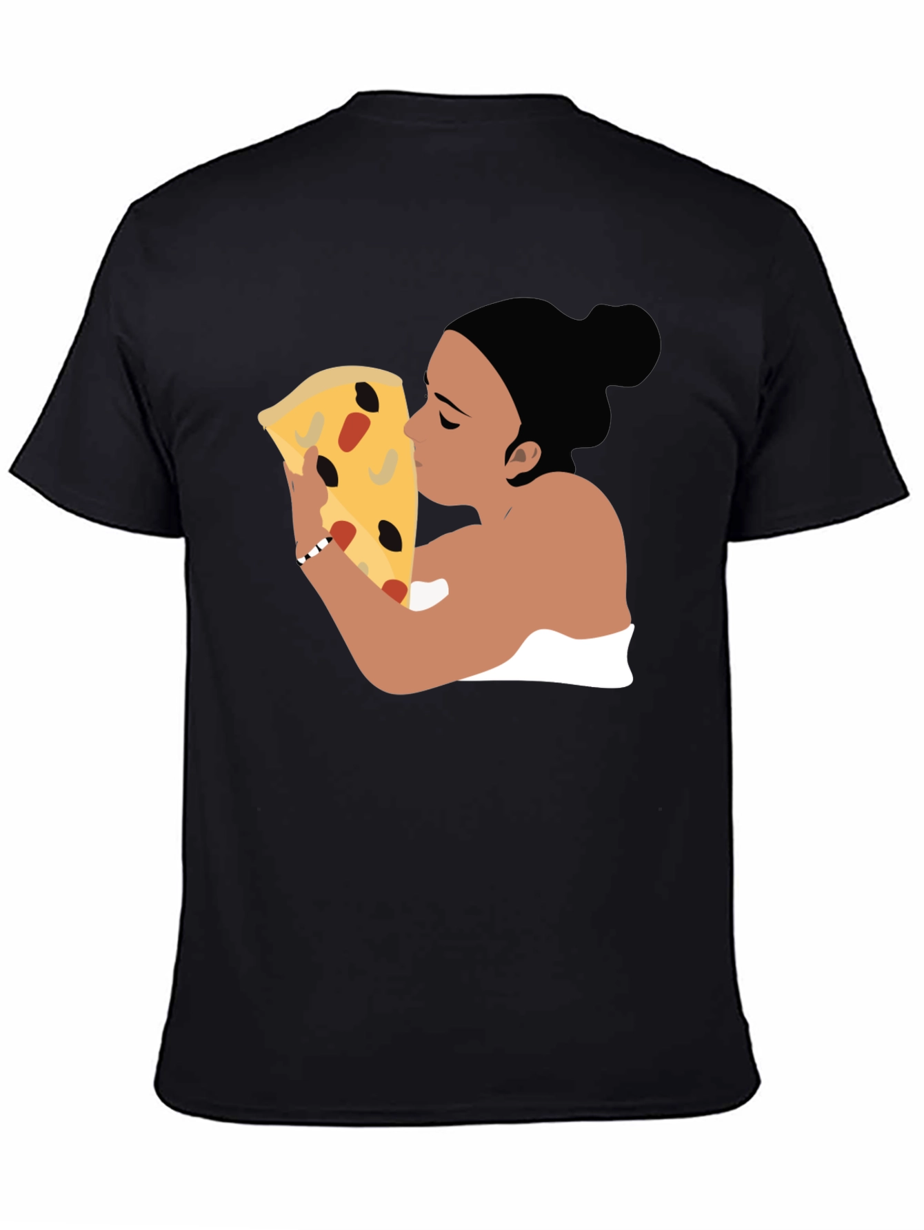 Pizza Lover Graphic Tee - Black