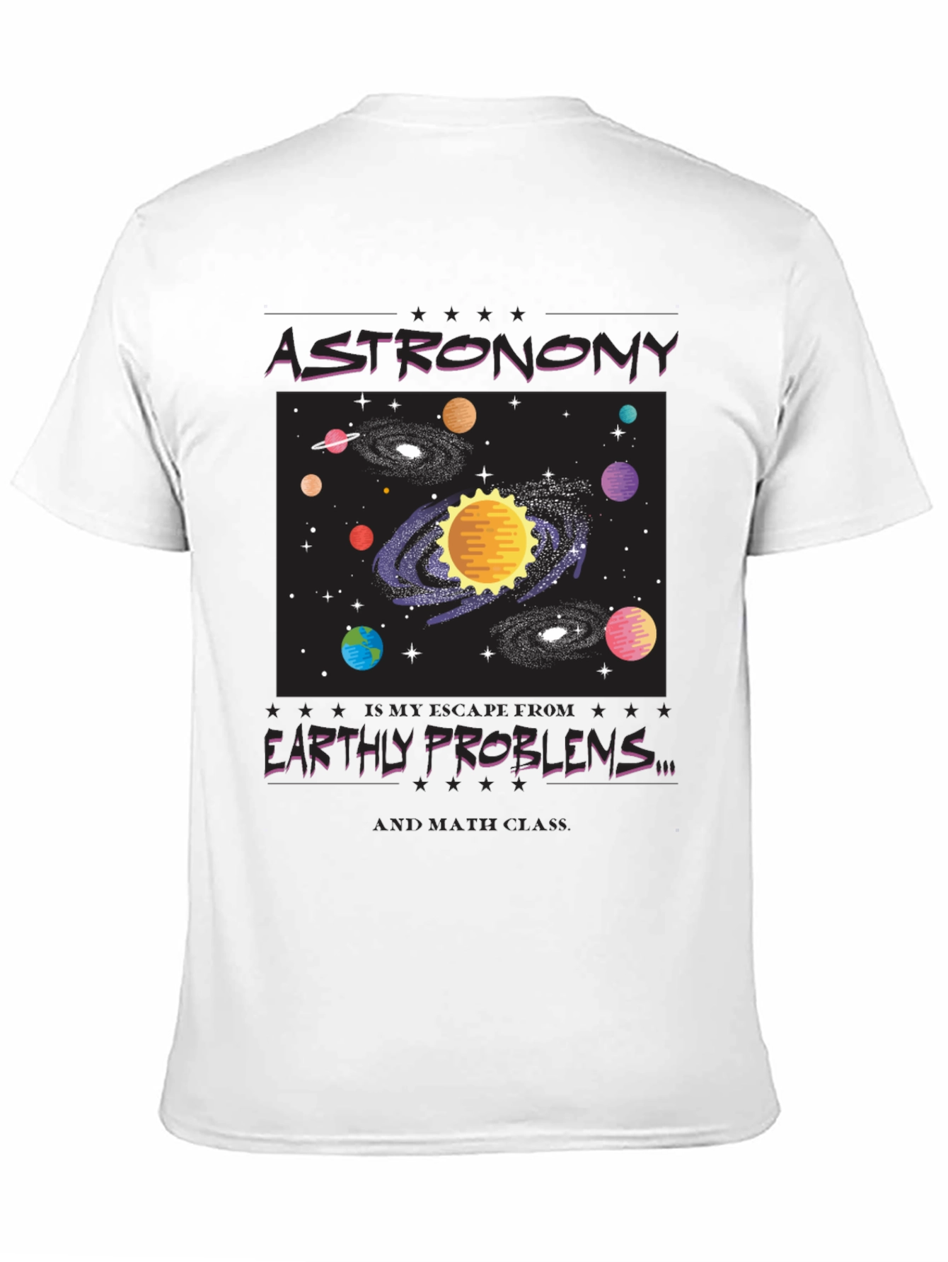 Astronomy Graphic Tee - Escape Earthly Problems in Style!