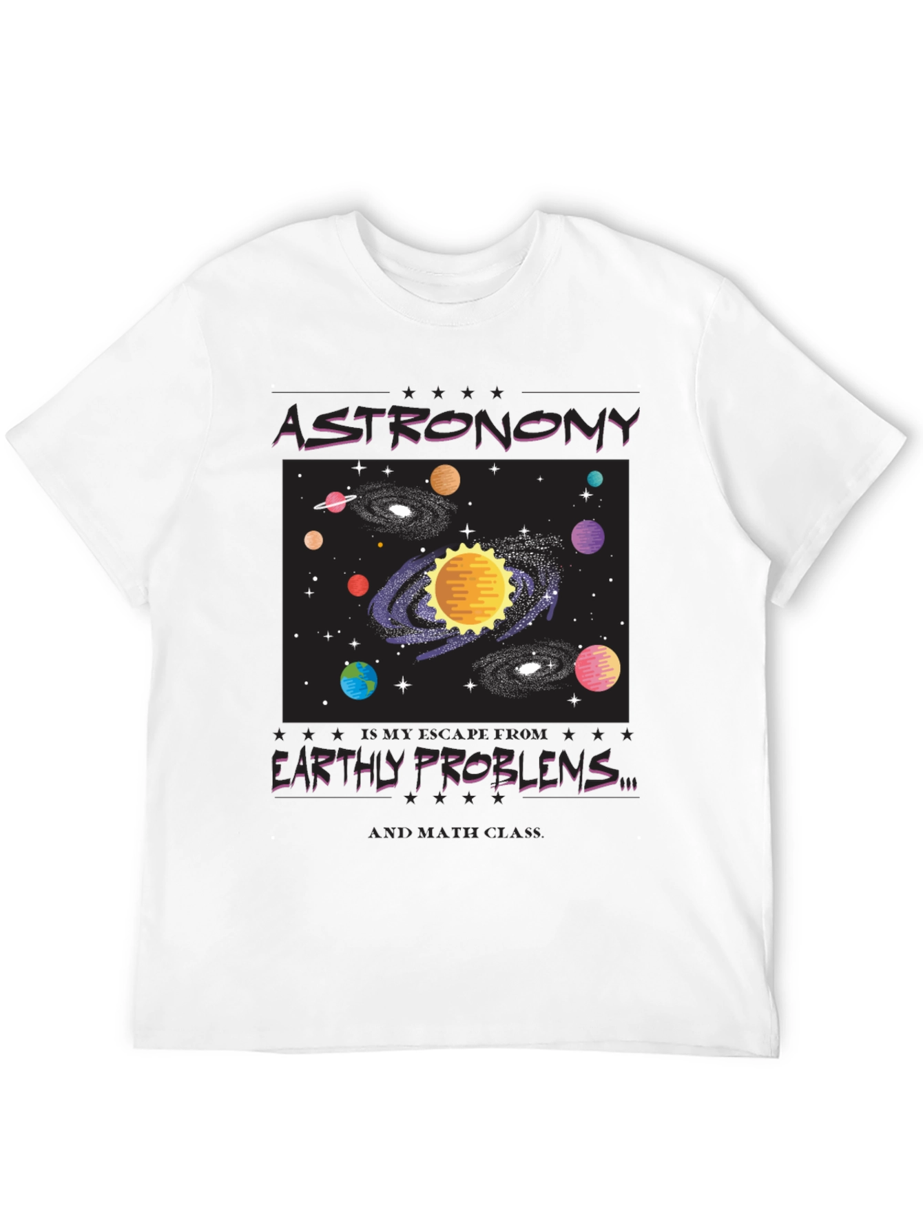 Astronomy Graphic Tee - Escape Earthly Problems in Style!