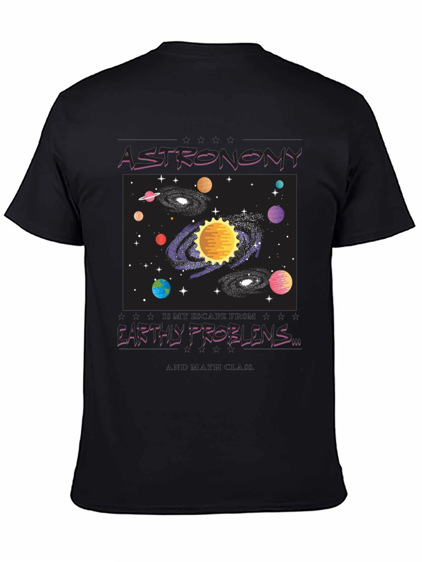 Astronomy Graphic Tee - Escape Earthly Problems in Style!