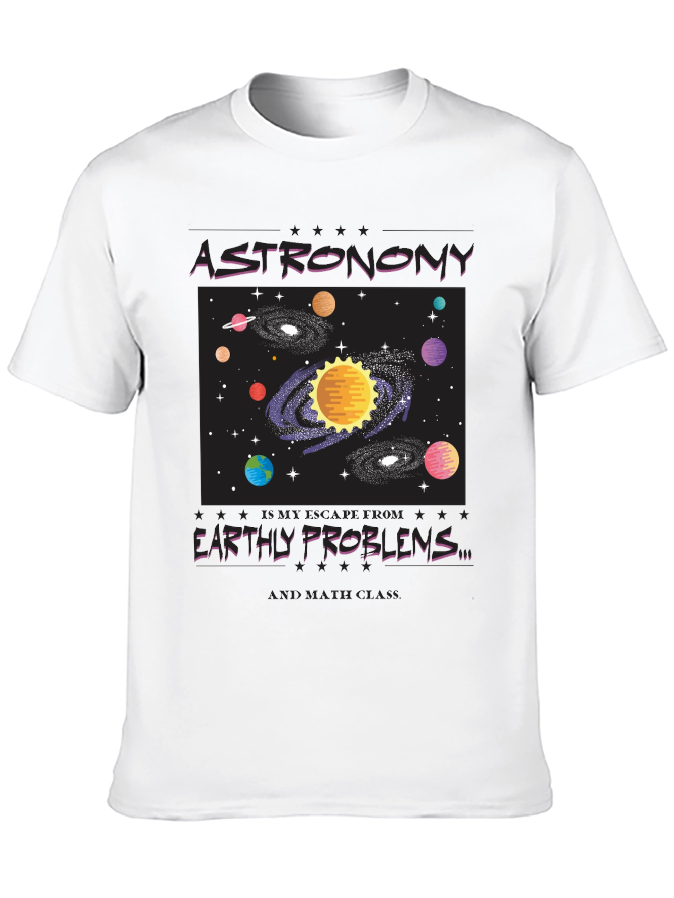 Astronomy Graphic Tee - Escape Earthly Problems in Style!