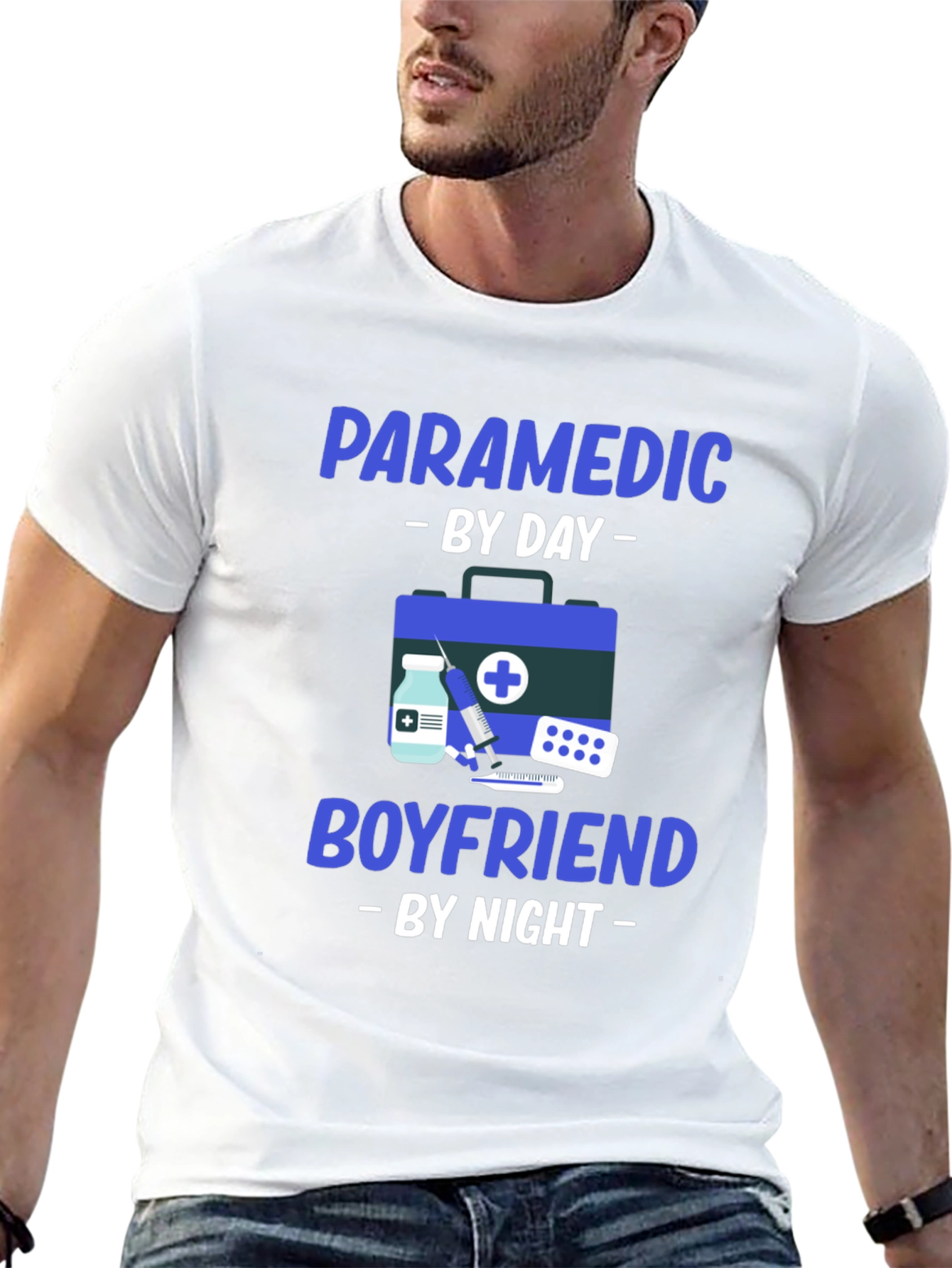 Paramedic By Day Boyfriend By Night Graphic Tee