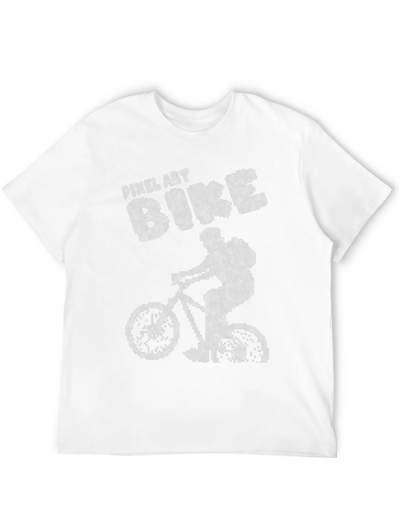 Pixel Art Bike T-Shirt - Retro Style
