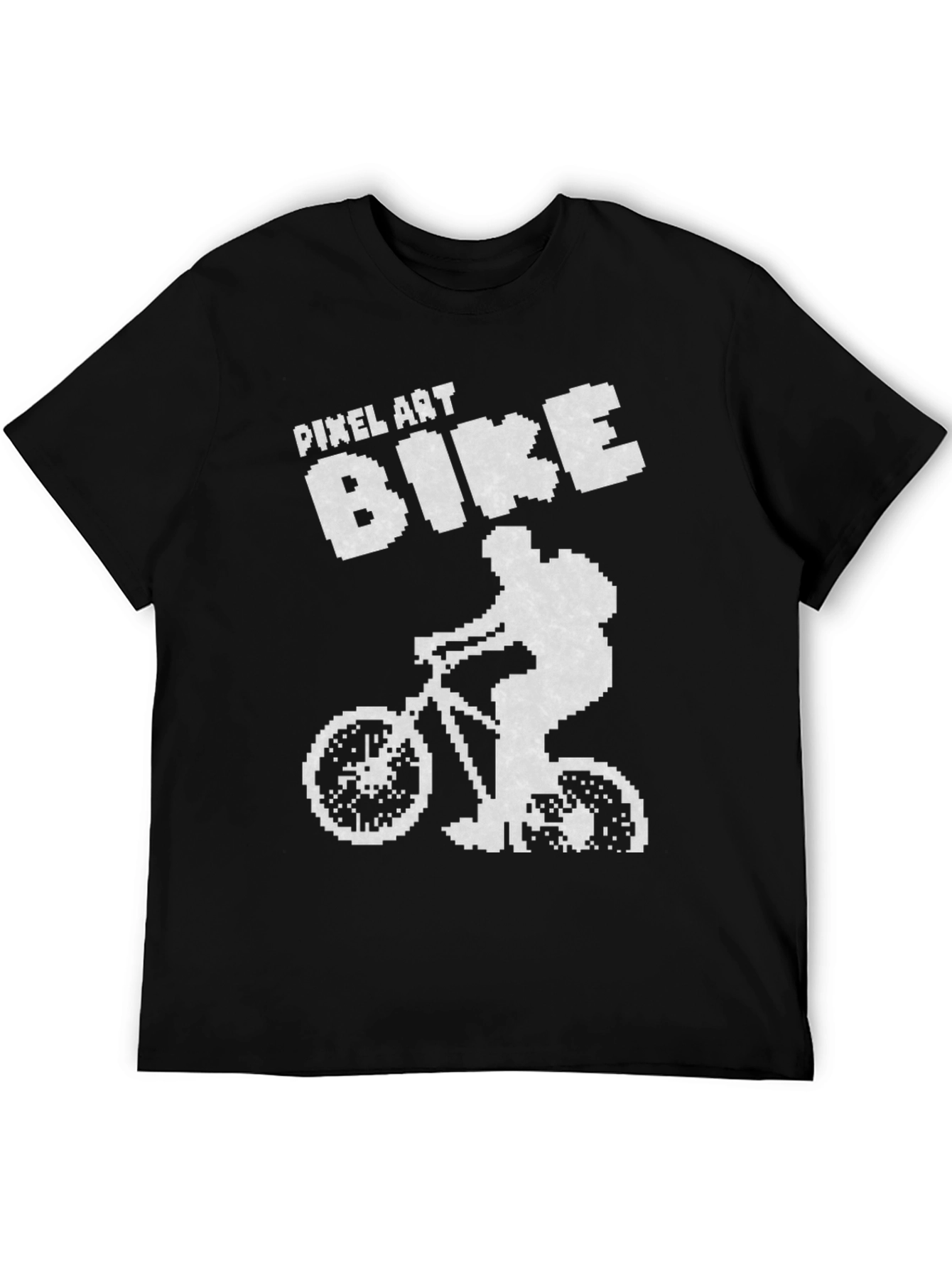 Pixel Art Bike T-Shirt - Retro Style