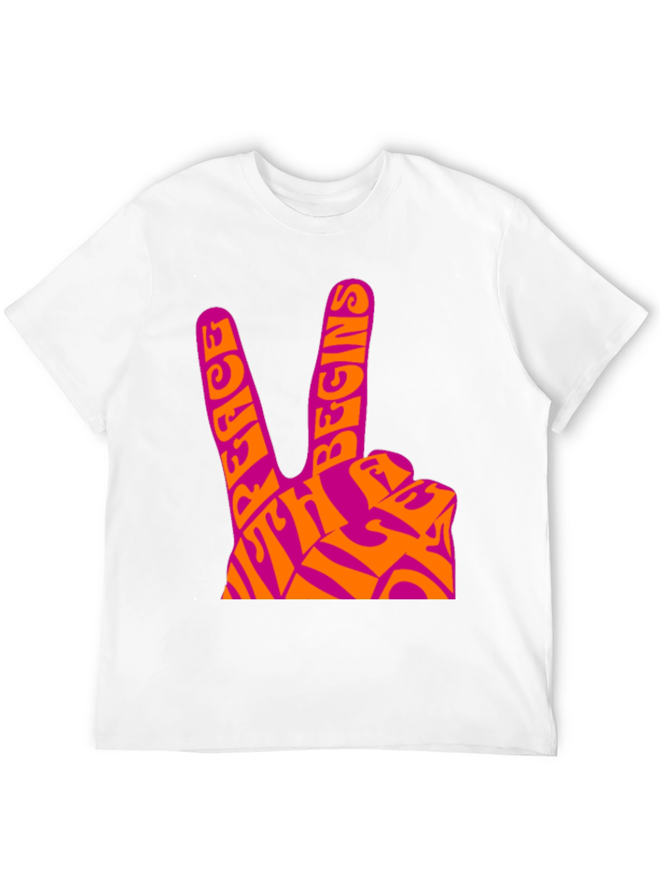 Peace Begins With Me T-Shirt - Retro Design