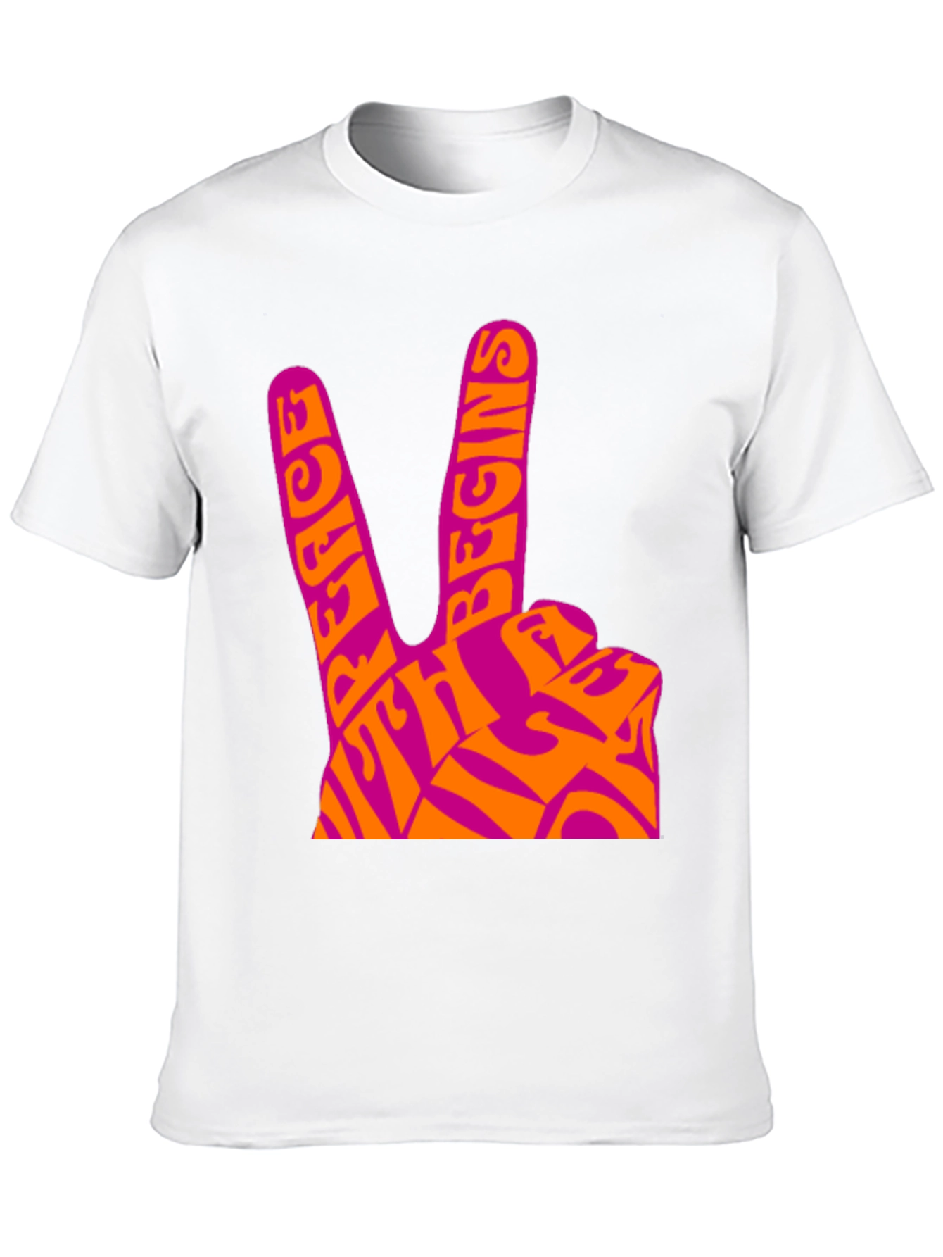 Peace Begins With Me T-Shirt - Retro Design