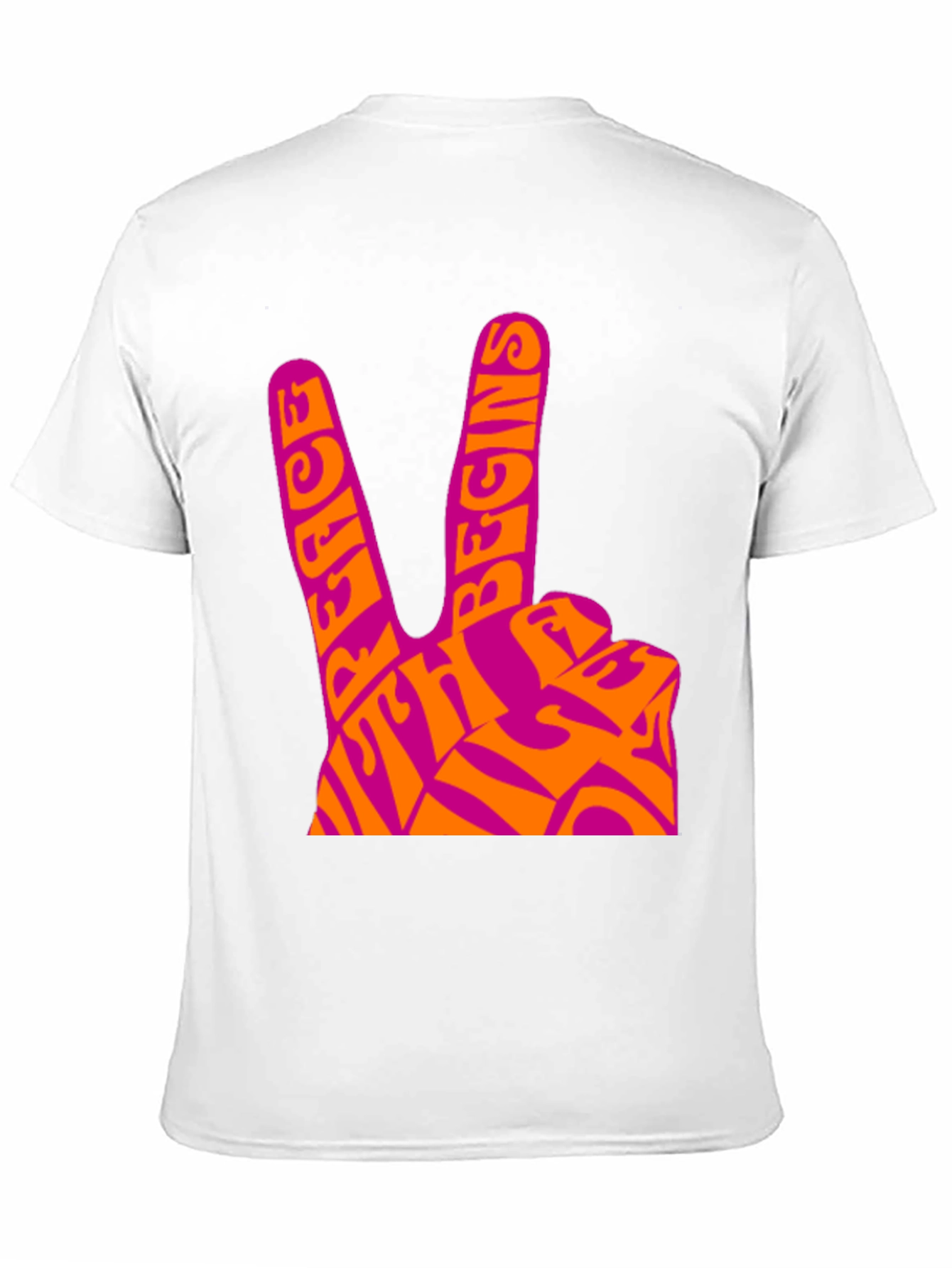 Peace Begins With Me T-Shirt - Retro Design