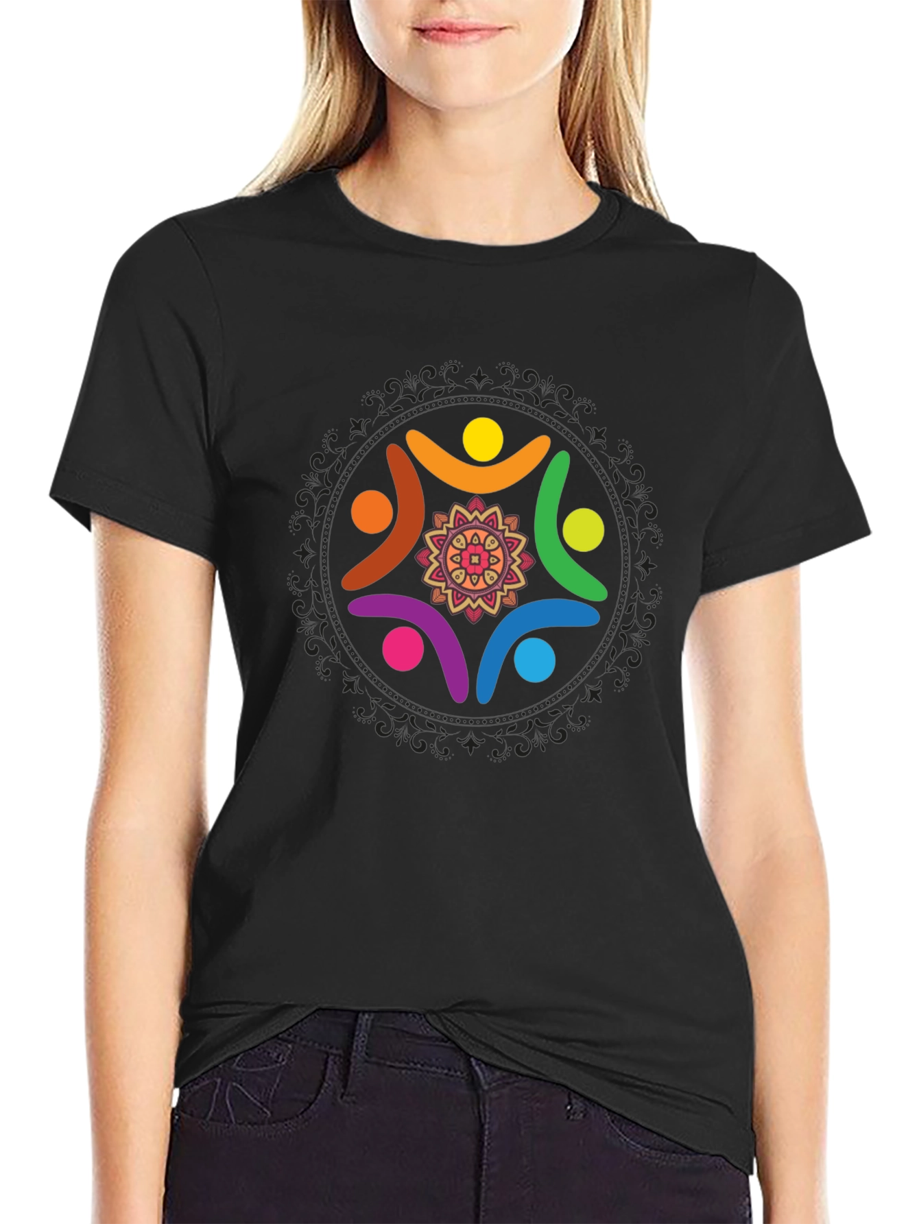 Unity Circle Graphic Black T-Shirt