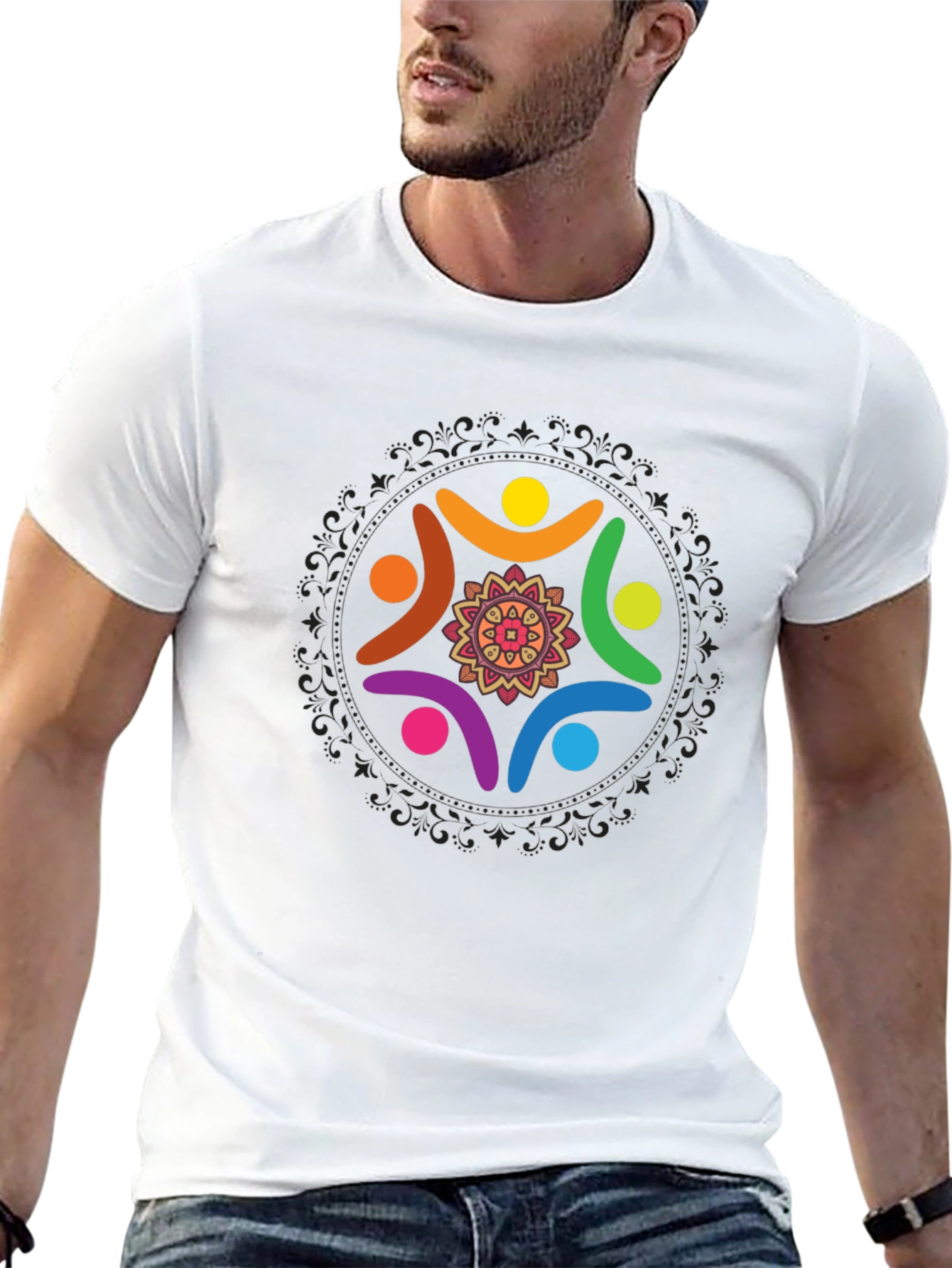 Unity Circle Graphic Black T-Shirt