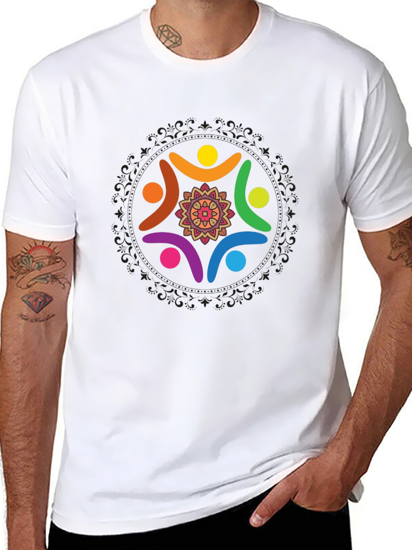 Unity Circle Graphic Black T-Shirt