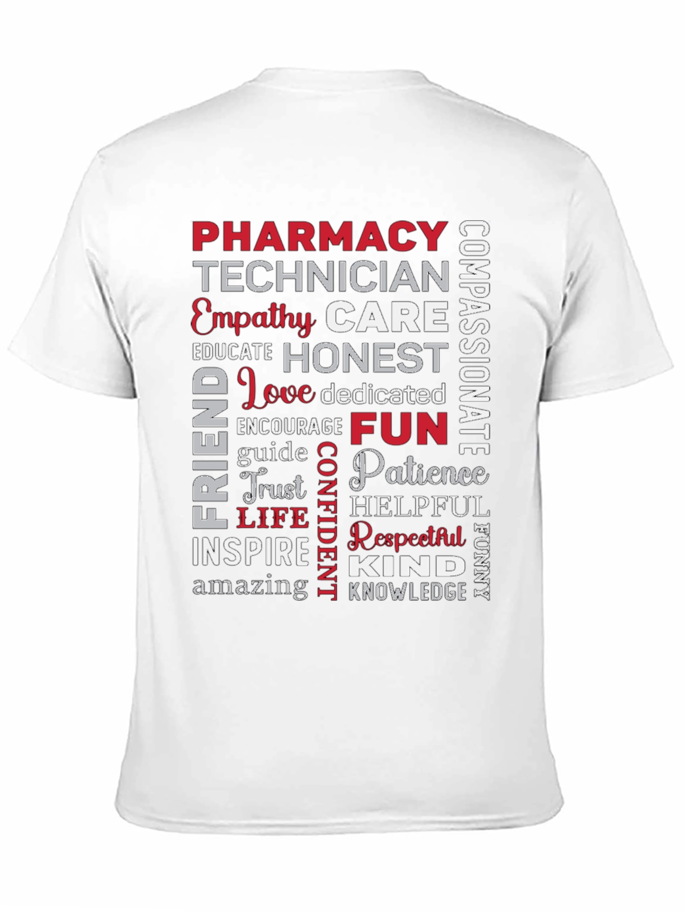 Pharmacy Technician Word Art T-Shirt
