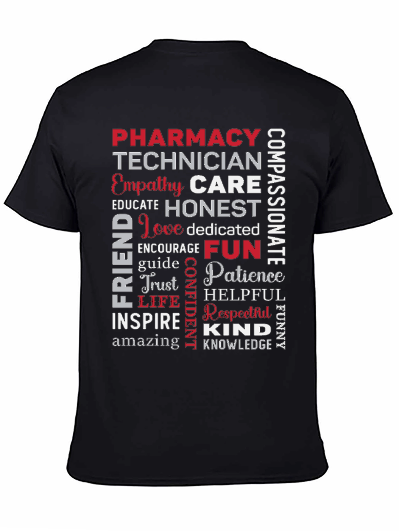 Pharmacy Technician Word Art T-Shirt