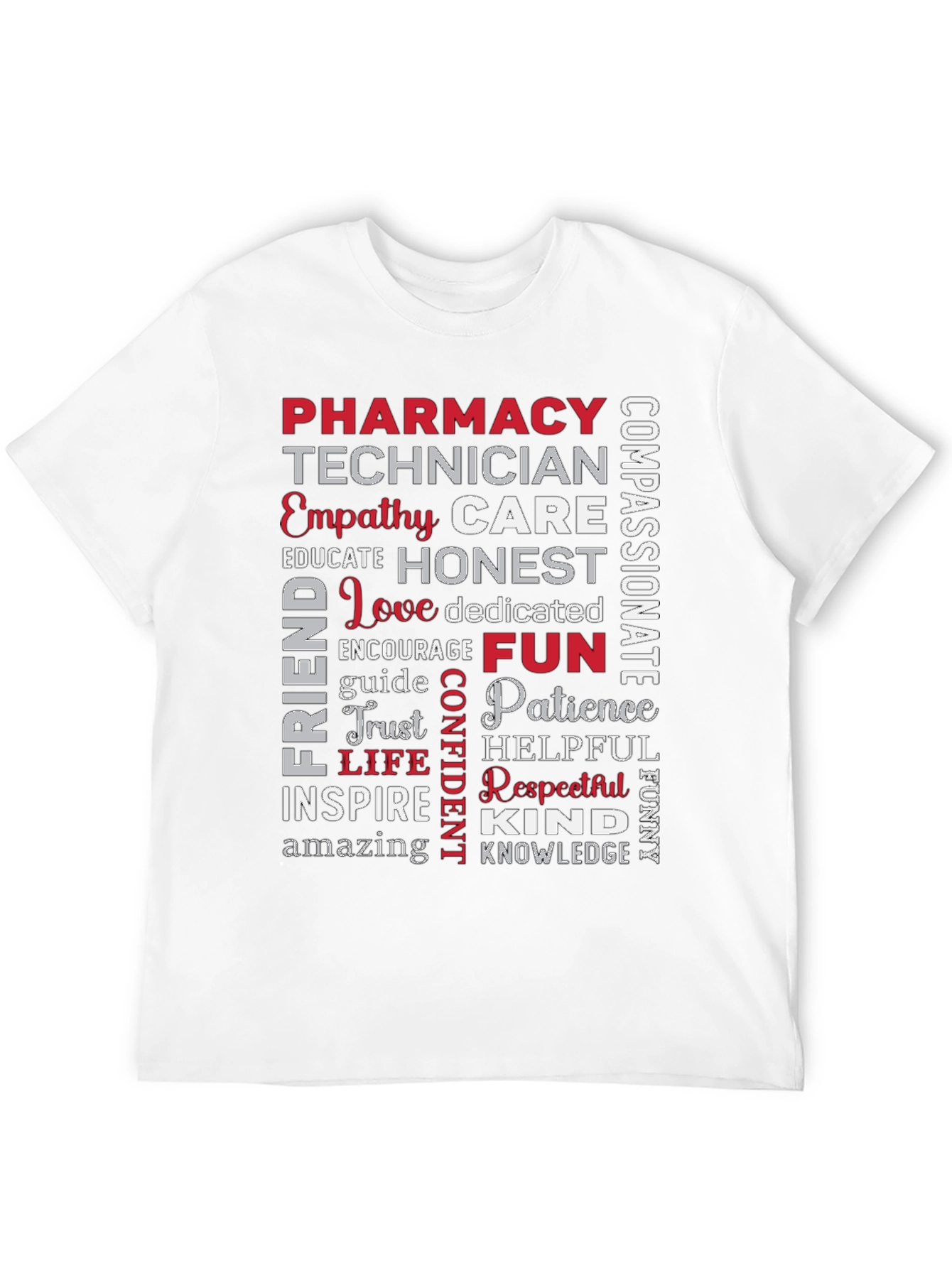 Pharmacy Technician Word Art T-Shirt