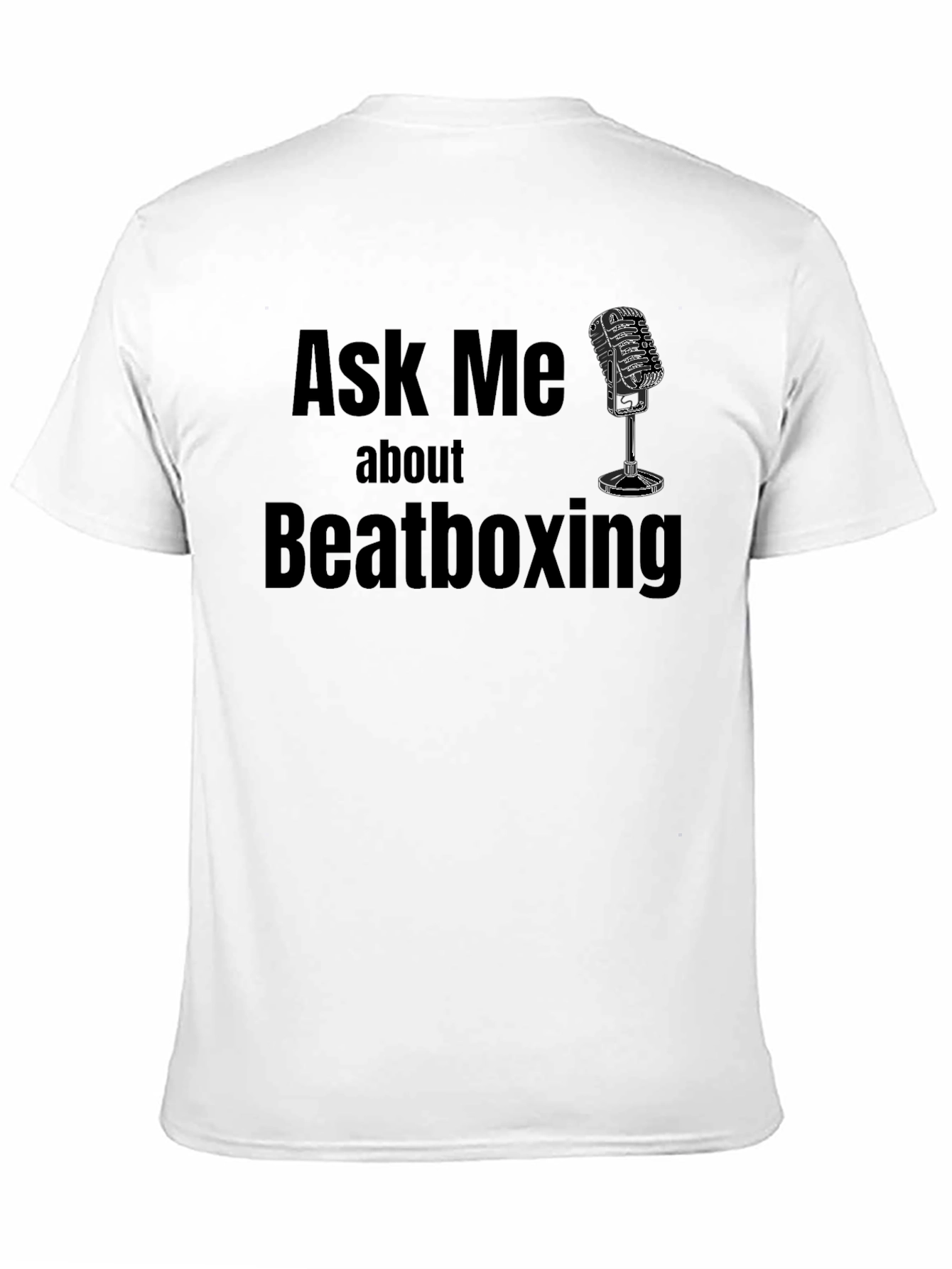 Ask Me About Beatboxing Black T-Shirt