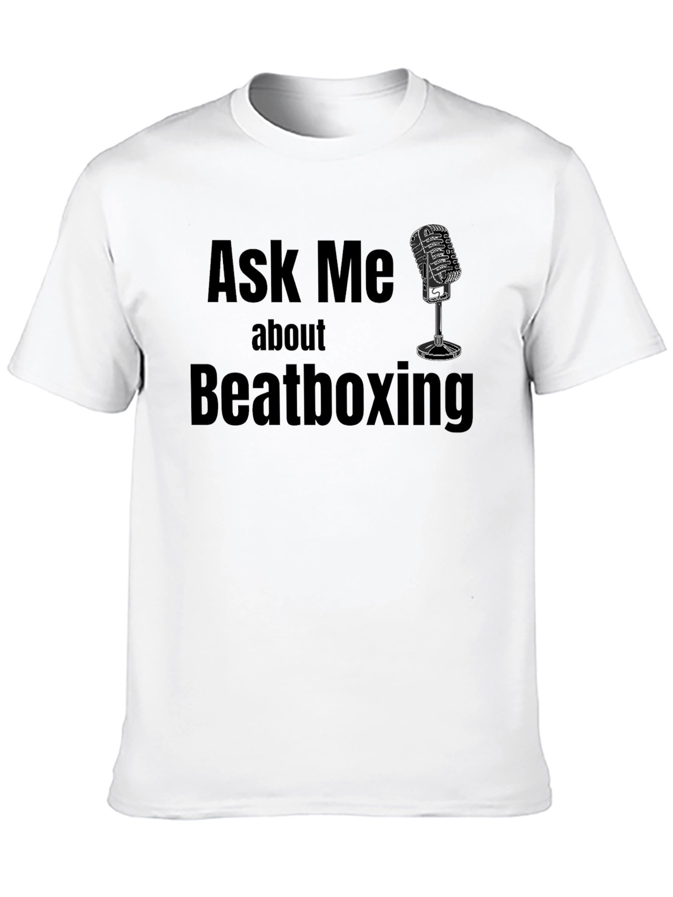 Ask Me About Beatboxing Black T-Shirt