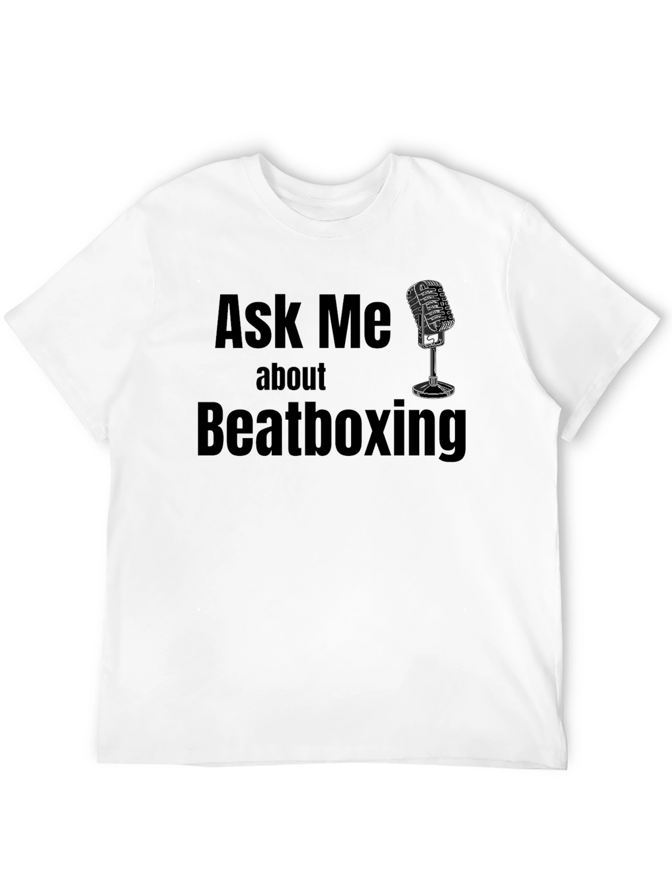 Ask Me About Beatboxing Black T-Shirt