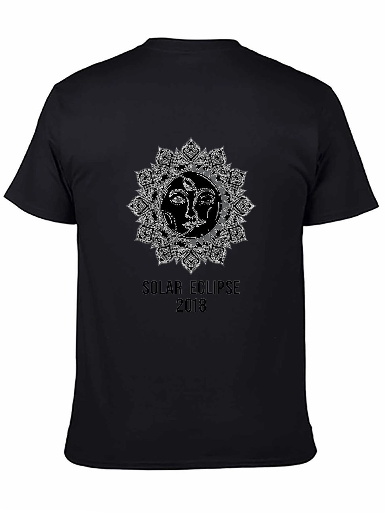 Solar Eclipse 2018 Graphic T-Shirt - Black