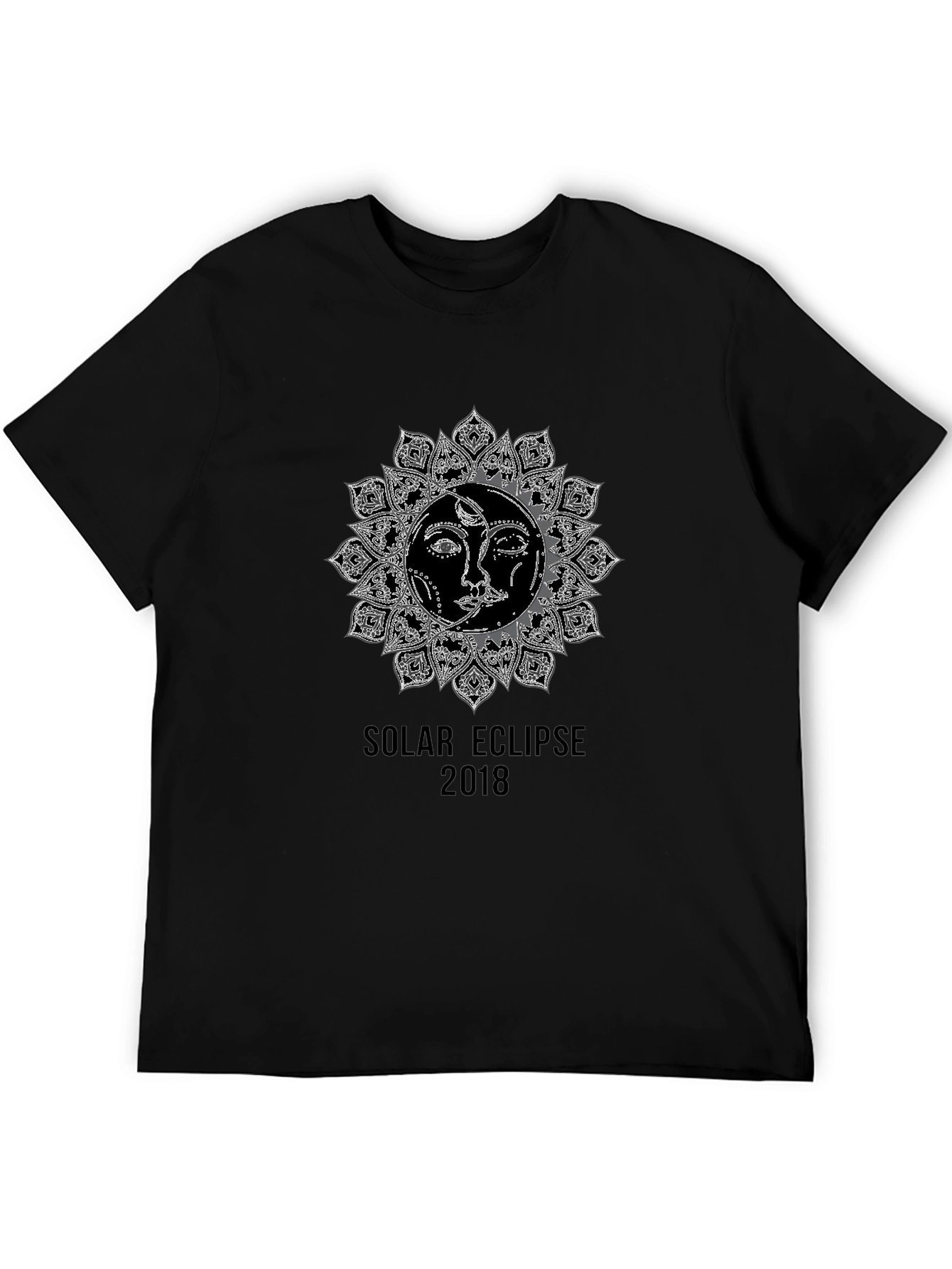 Solar Eclipse 2018 Graphic T-Shirt - Black