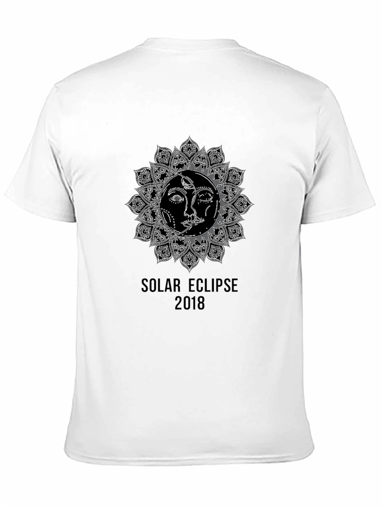 Solar Eclipse 2018 Graphic T-Shirt - Black