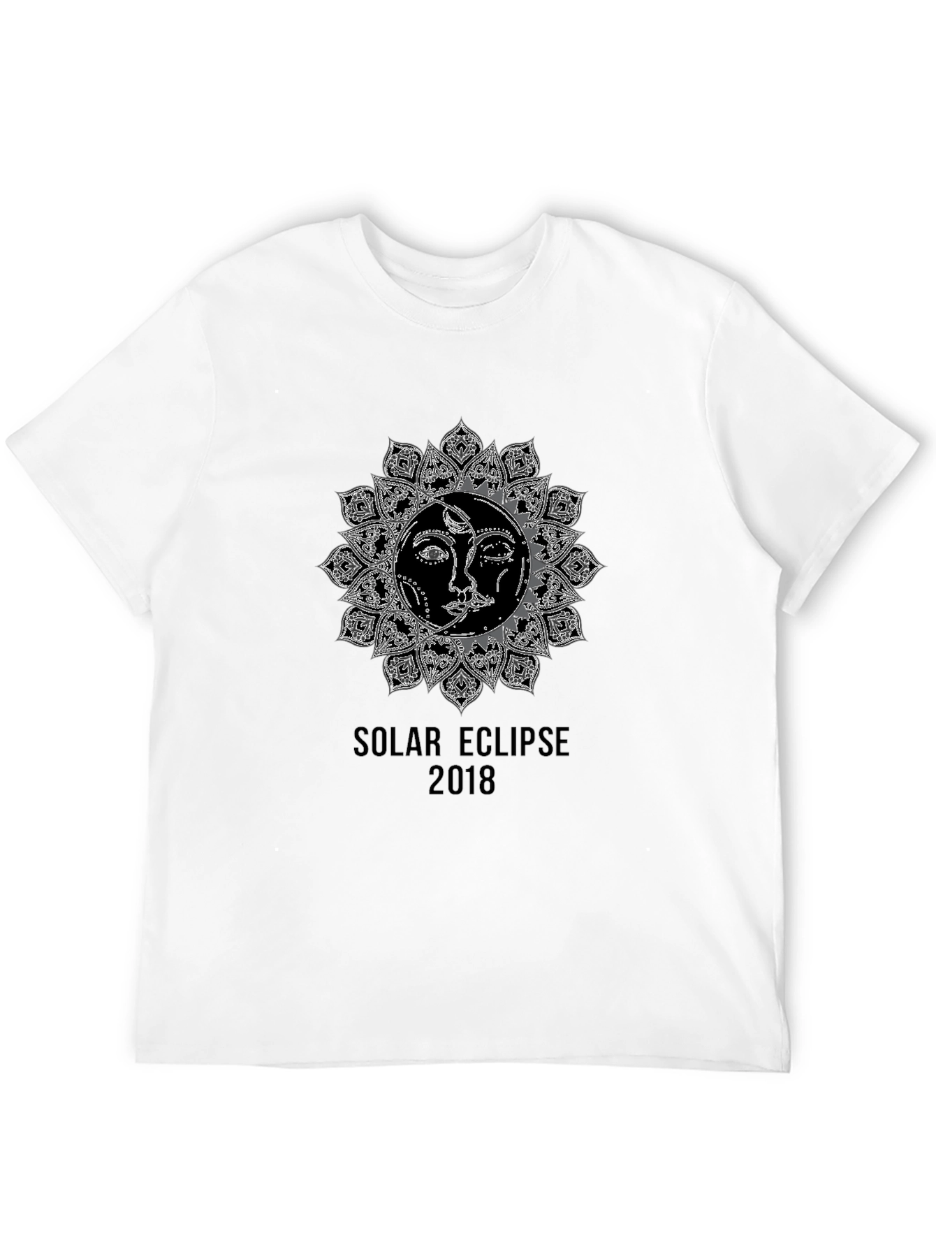 Solar Eclipse 2018 Graphic T-Shirt - Black