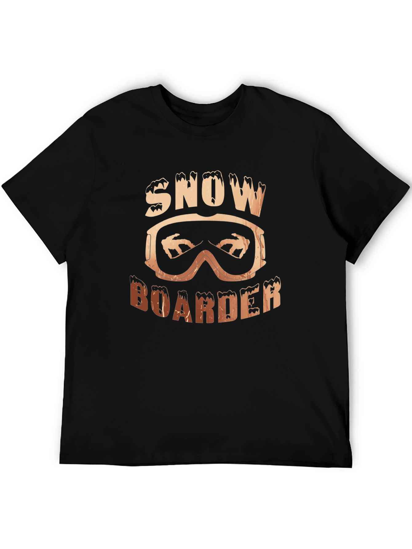 Snowboarder Graphic T-Shirt - Stylish Black Tee