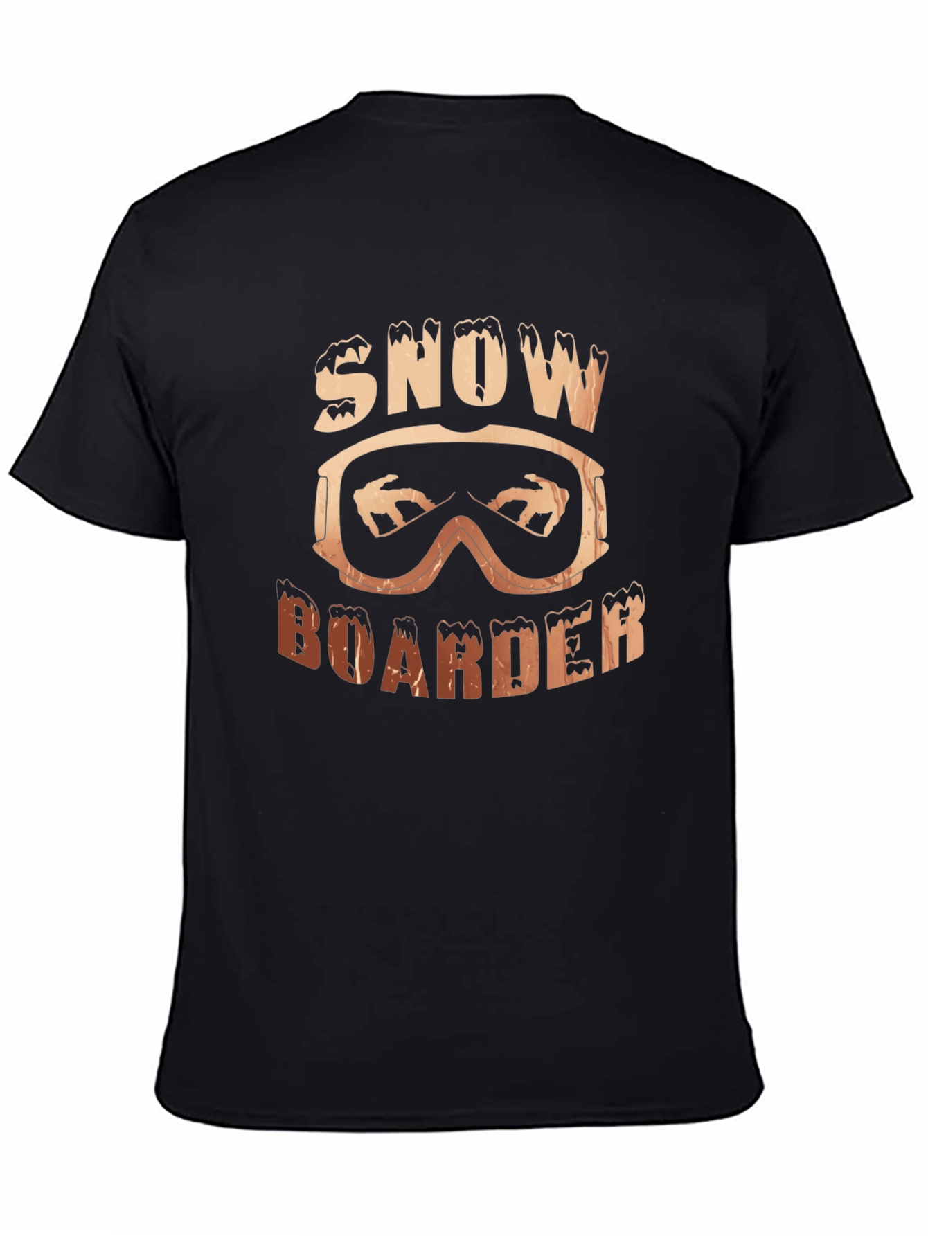 Snowboarder Graphic T-Shirt - Stylish Black Tee