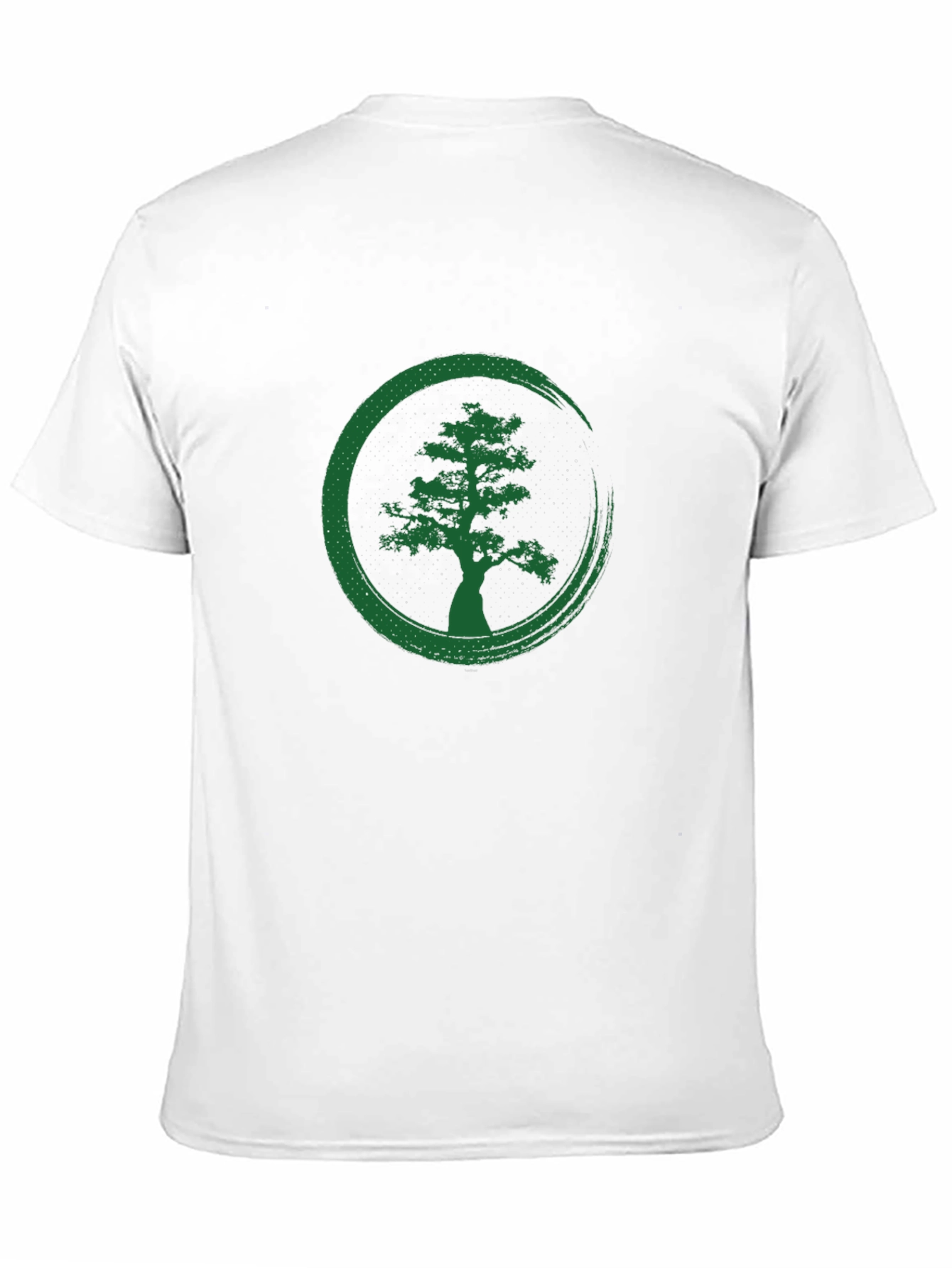 Zen Tree Graphic Tee - Black Cotton T-Shirt