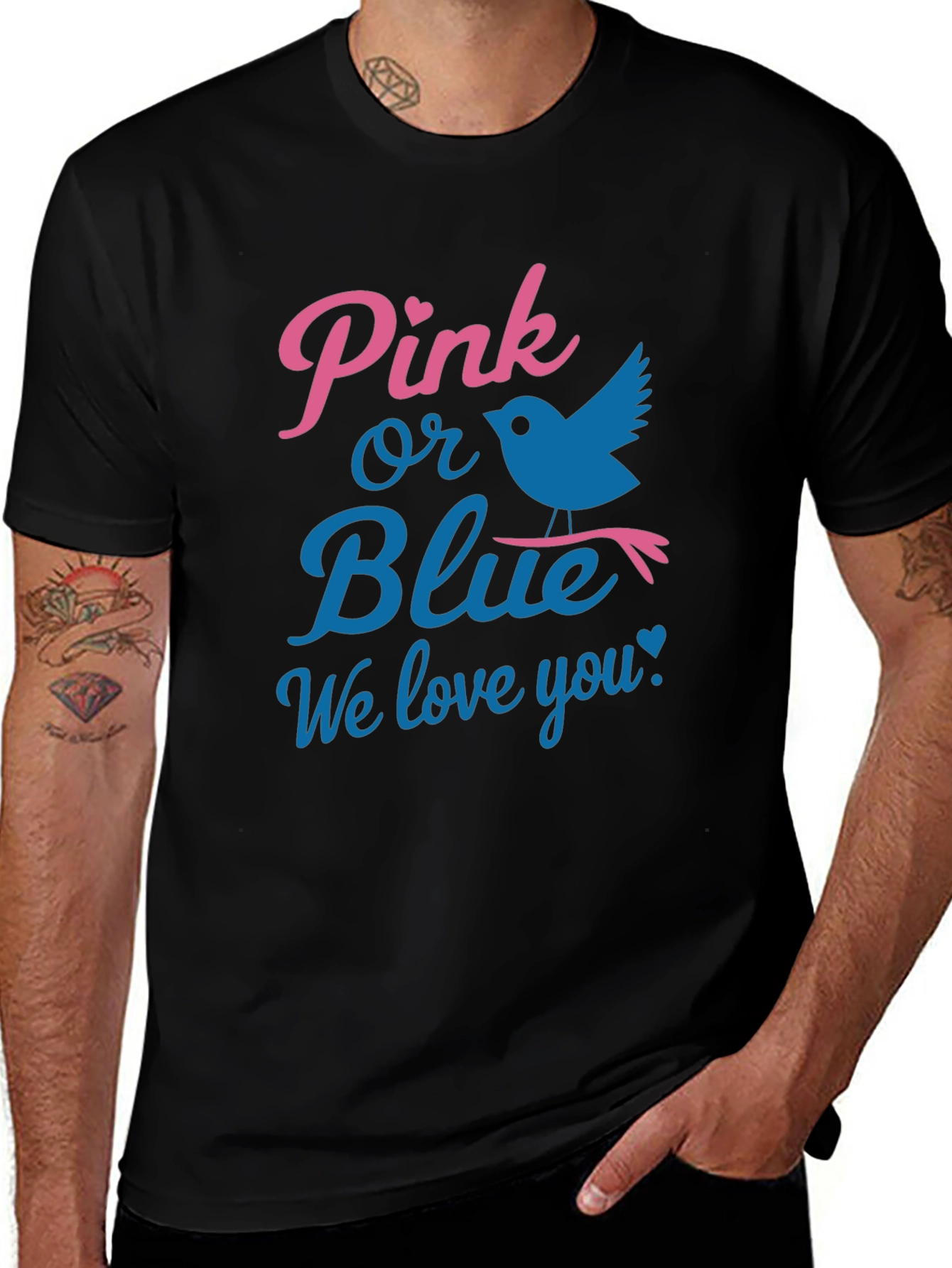 Pink or Blue Gender Reveal T-Shirt