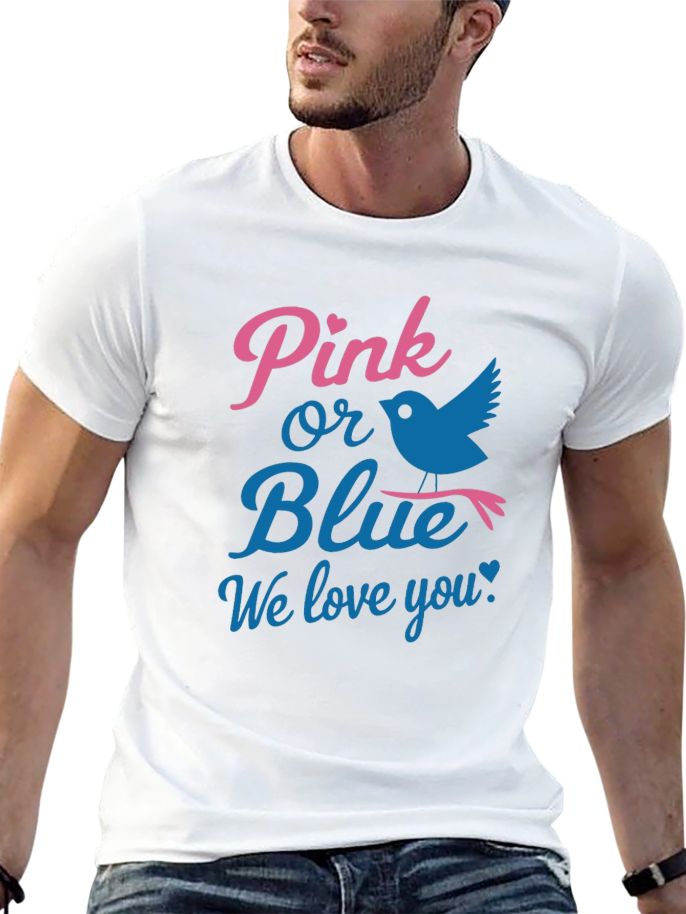 Pink or Blue Gender Reveal T-Shirt