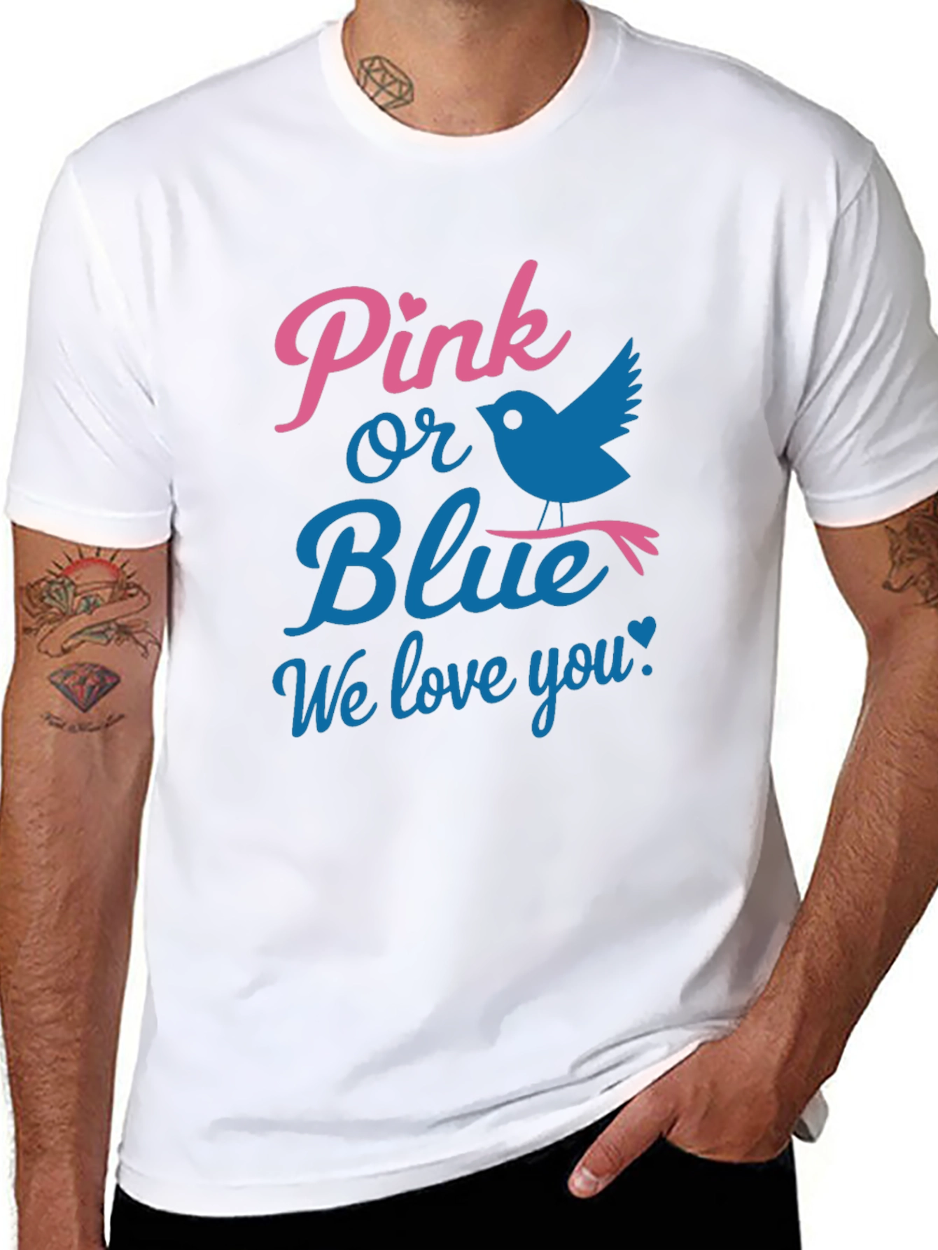 Pink or Blue Gender Reveal T-Shirt