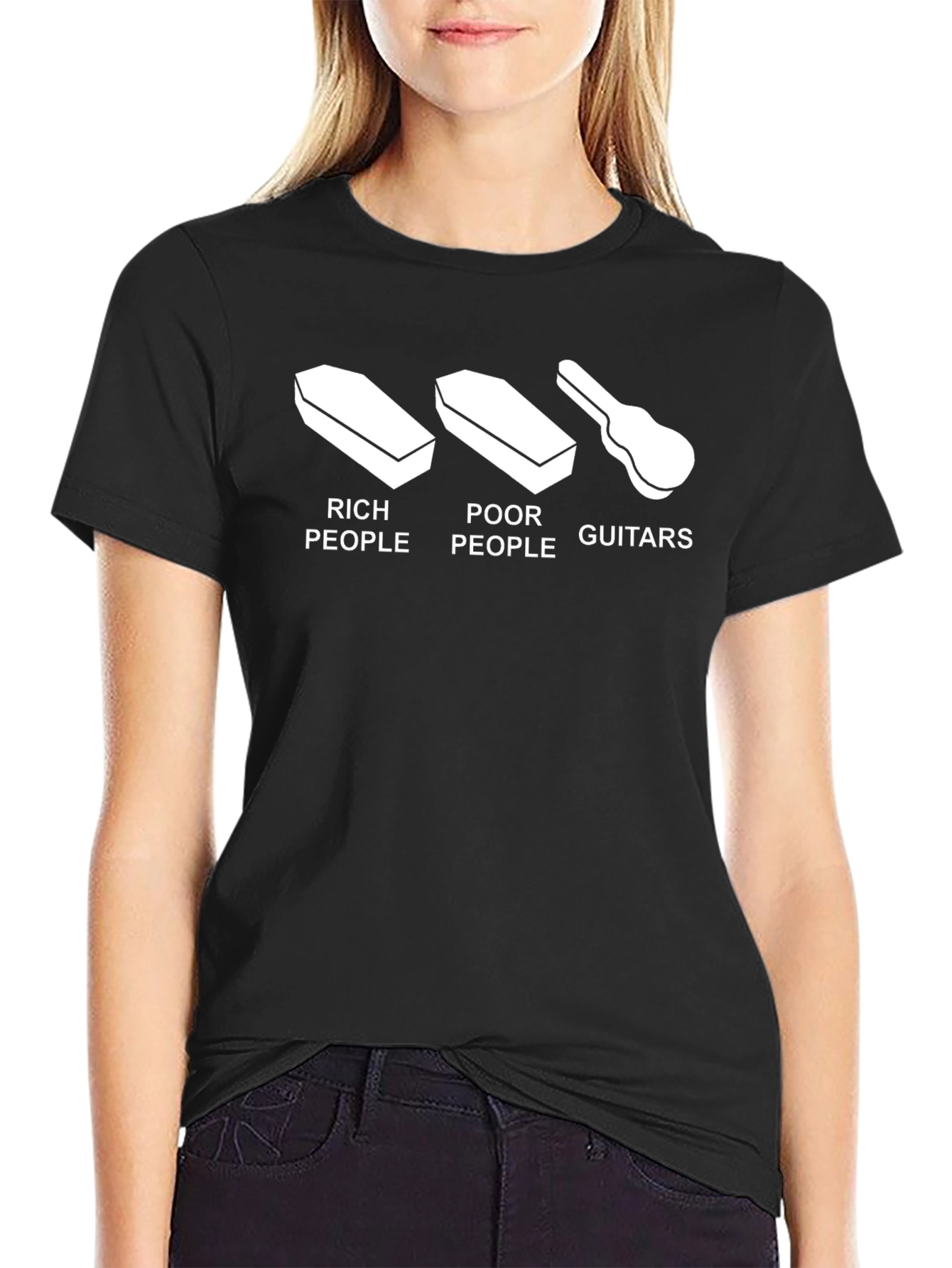 Rich Poor Guitars Graphic T-Shirt