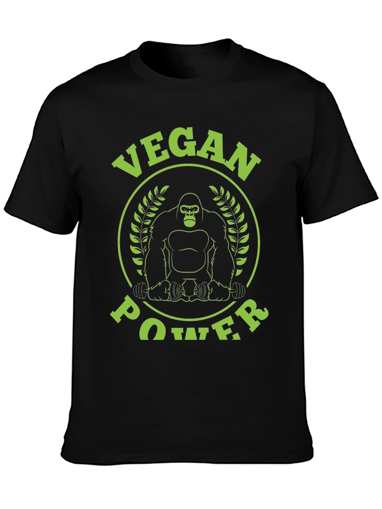 Vegan Power Gorilla Graphic T-Shirt