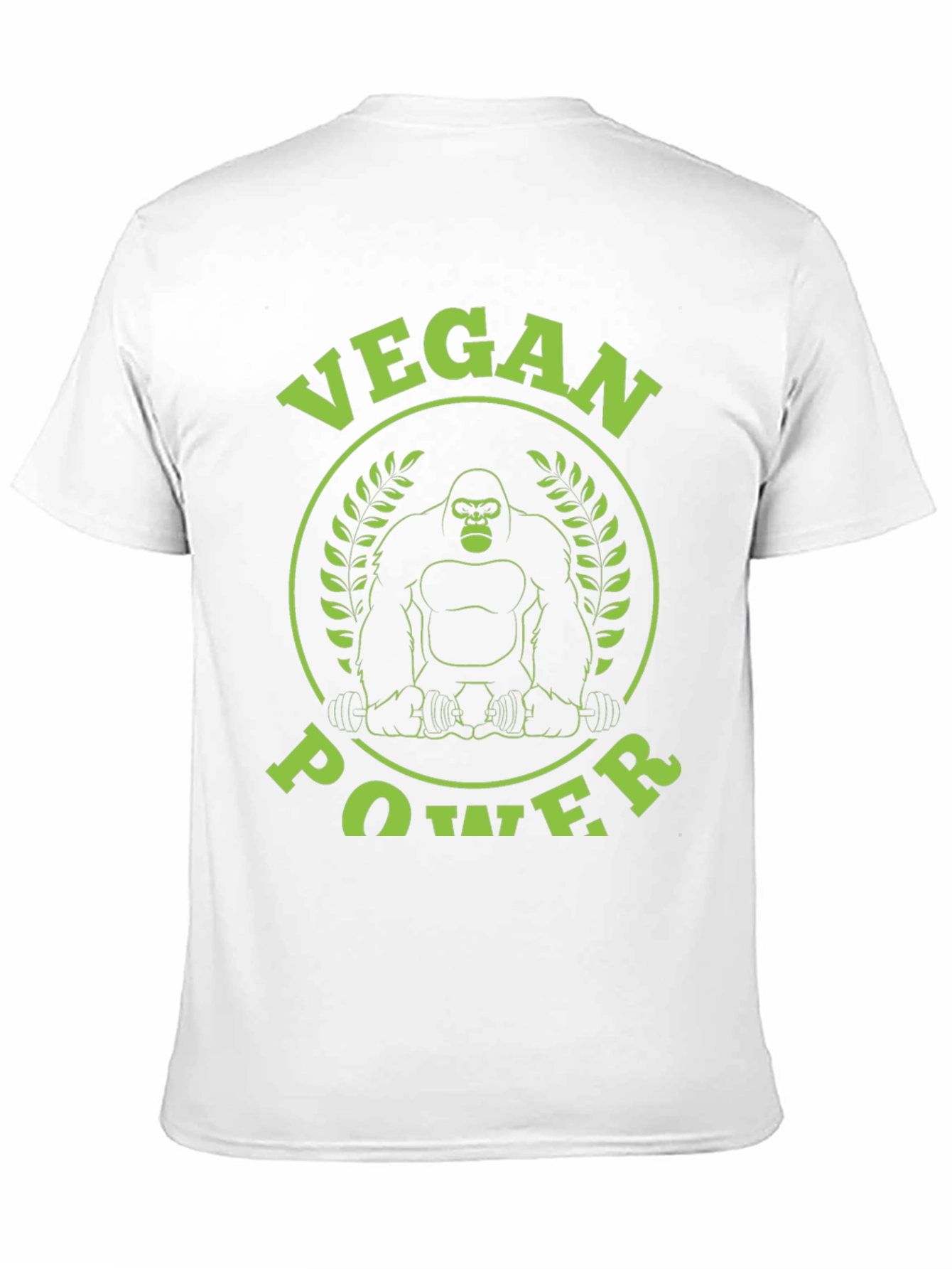 Vegan Power Gorilla Graphic T-Shirt