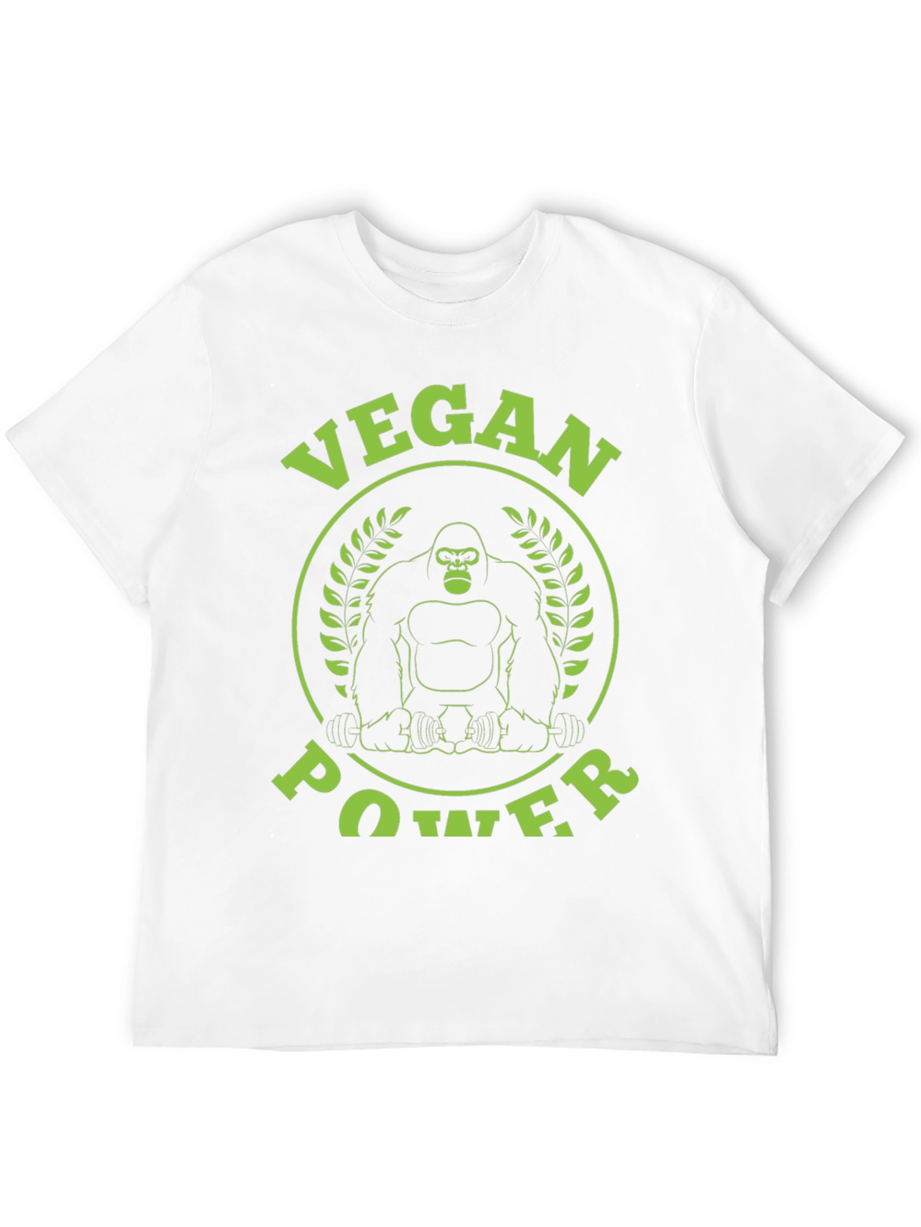 Vegan Power Gorilla Graphic T-Shirt